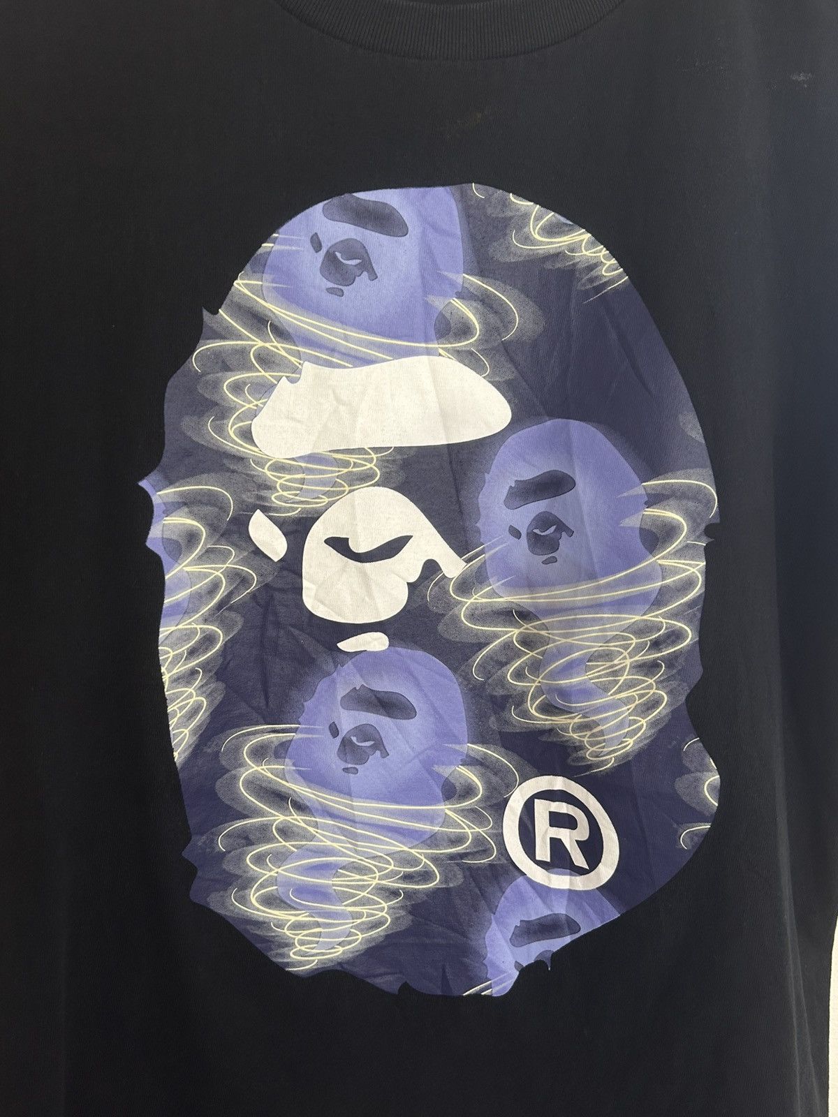 Bape Bape Storm Big Ape Head Black/Purple T-shirt Size US S / EU 44-46 / 1 - 2 Thumbnail