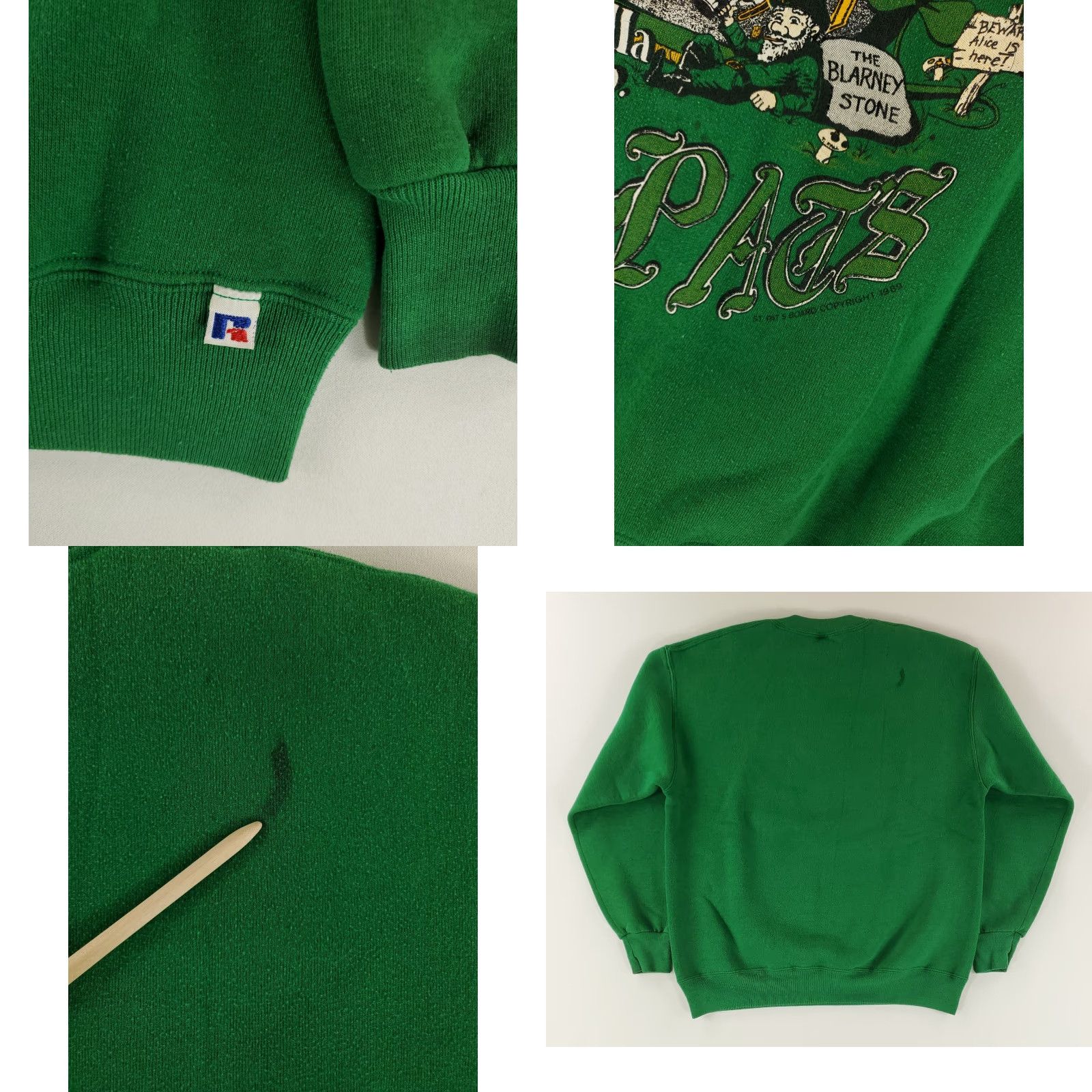 Russell Athletic VINTAGE Univ Missouri Rolla Sweatshirt VTG 90s St Patricks Day 82nd 1990 Green Mens L Size US L / EU 52-54 / 3 - 8 Thumbnail