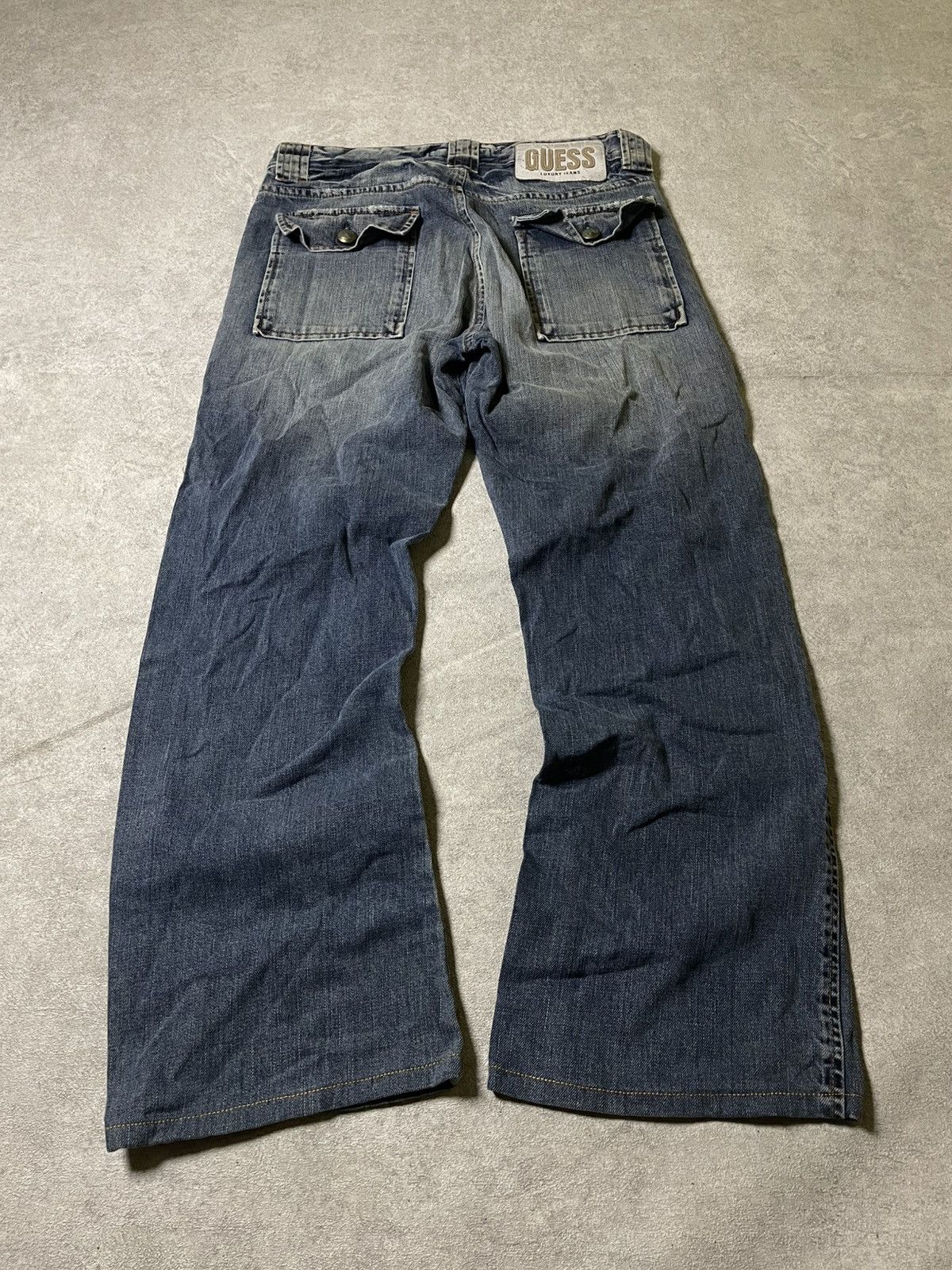 Guess IfSixWasNine Skull USA 99’ LGB Distressed LUXURU GUESS jeans Size US 31 - 15 Thumbnail