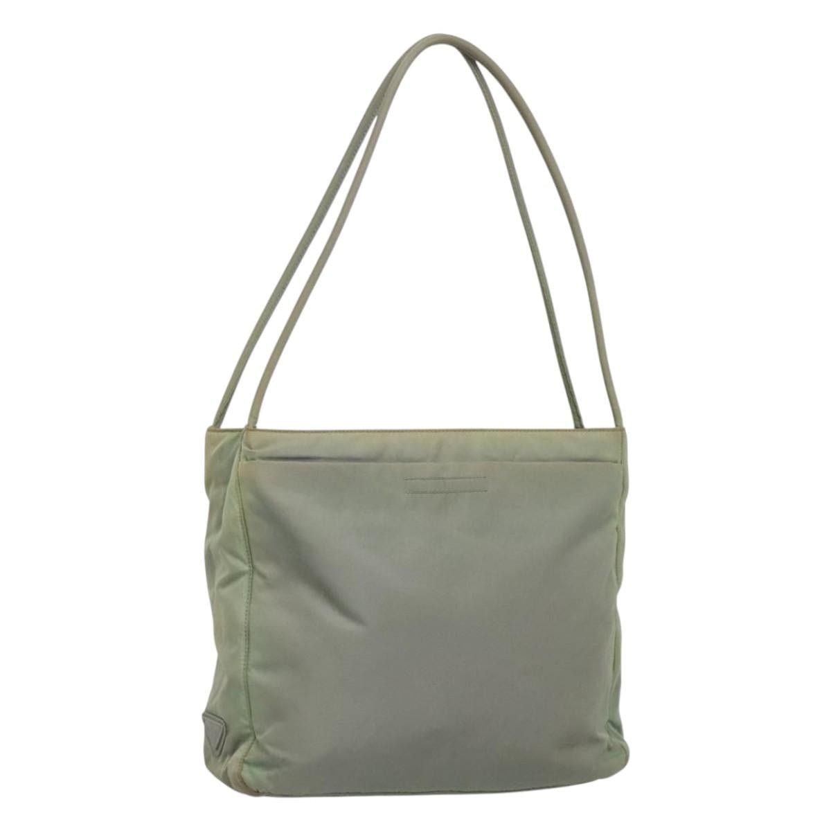 PRADA Shoulder Bag Nylon Gray