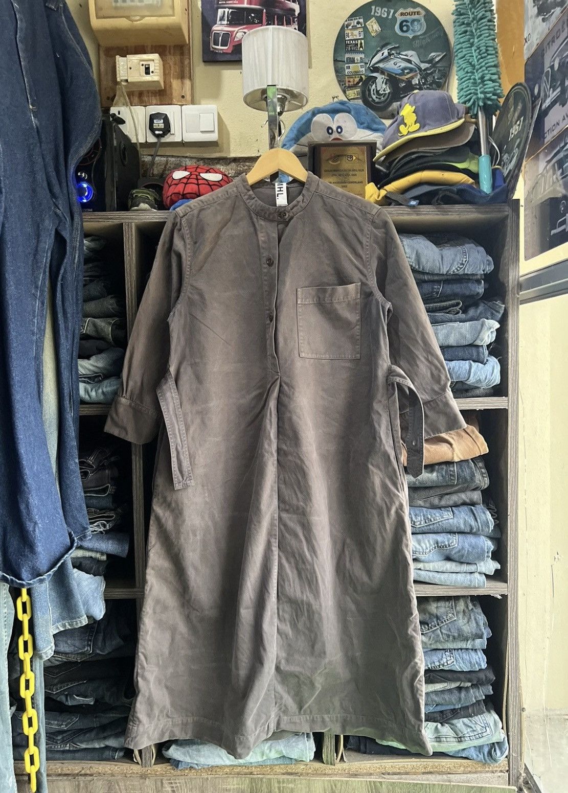 Margaret Howell 🔥Vintage Sun Faded Margaret Howell Half Button Long Jacket Size M / US 6-8 / IT 42-44 - 2 Thumbnail