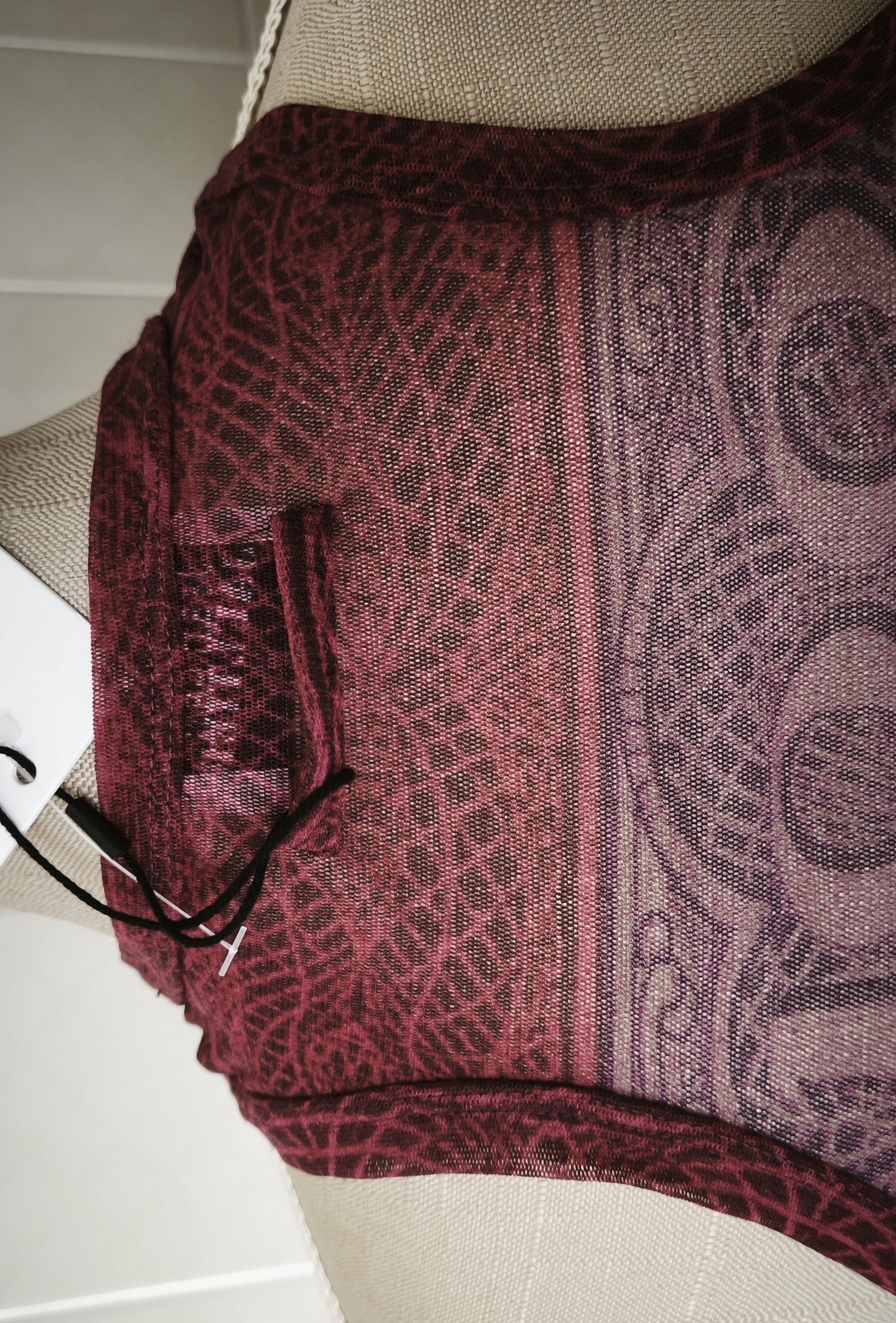 Jean Paul Gaultier Cartouche short dress in purple and burgundy Size M / US 6-8 / IT 42-44 - 22 Thumbnail