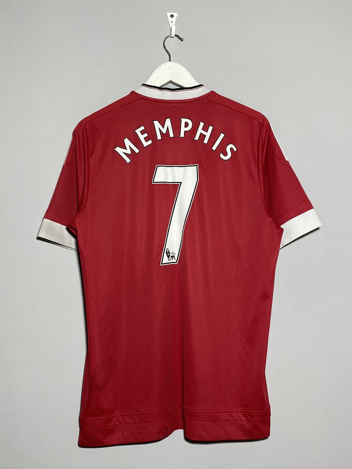 Adidas #7 Memphis Depay Manchester United 2015 2016 Home Jersey Size US L / EU 52-54 / 3 - 1 Thumbnail