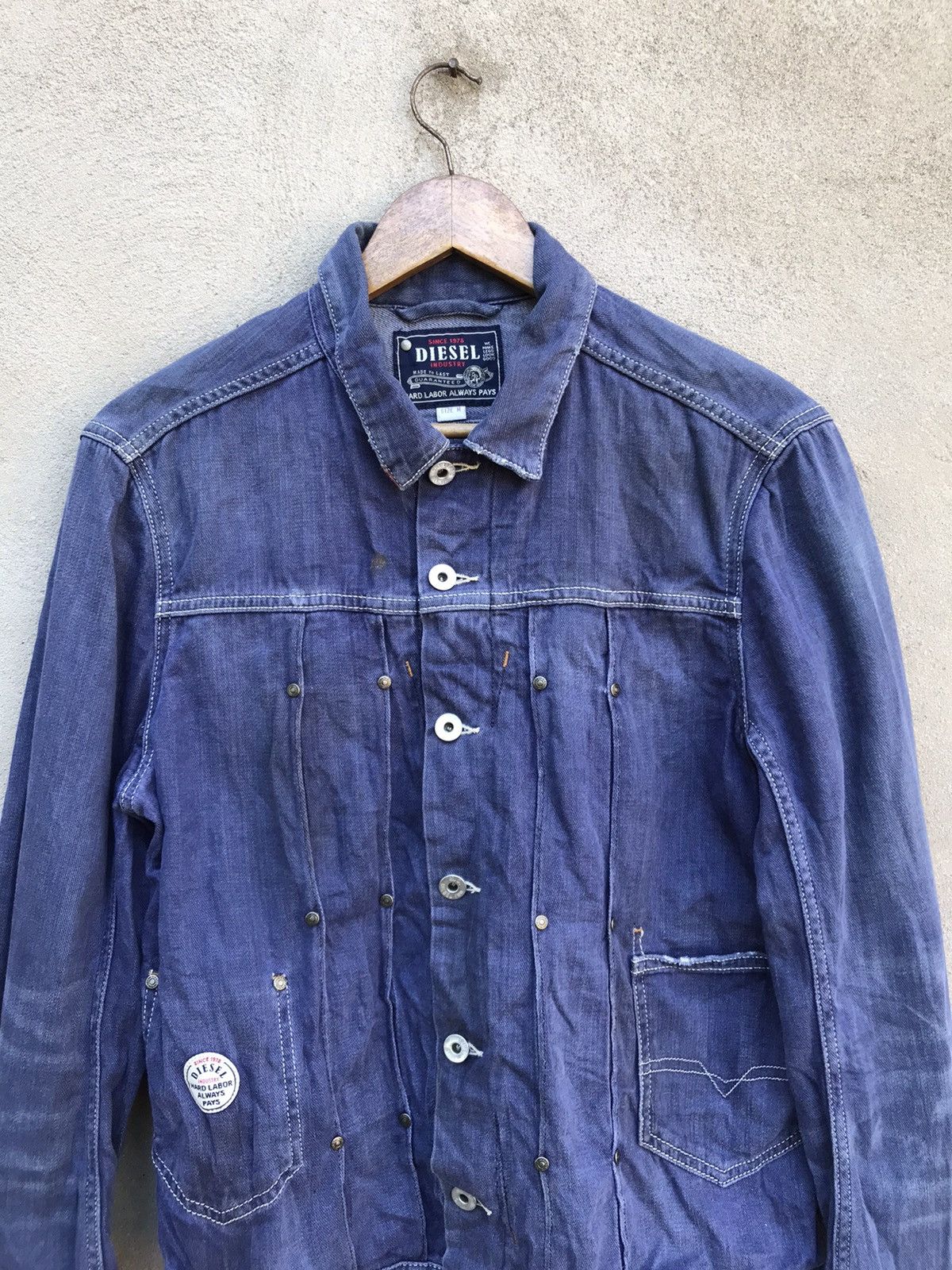 Diesel VINTAGE DIESEL DISTRESSED DENIM JACKET MADPUNK SEDITIONARIES Size US M / EU 48-50 / 2 - 7 Thumbnail
