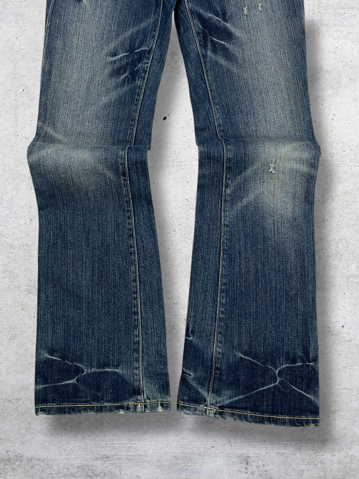 Christian Audigier VINTAGE FLARE AFFLICTION EMBROIDERED CHRISTIAN AUDIGER DENIM Size US 30 / EU 46 - 8 Thumbnail