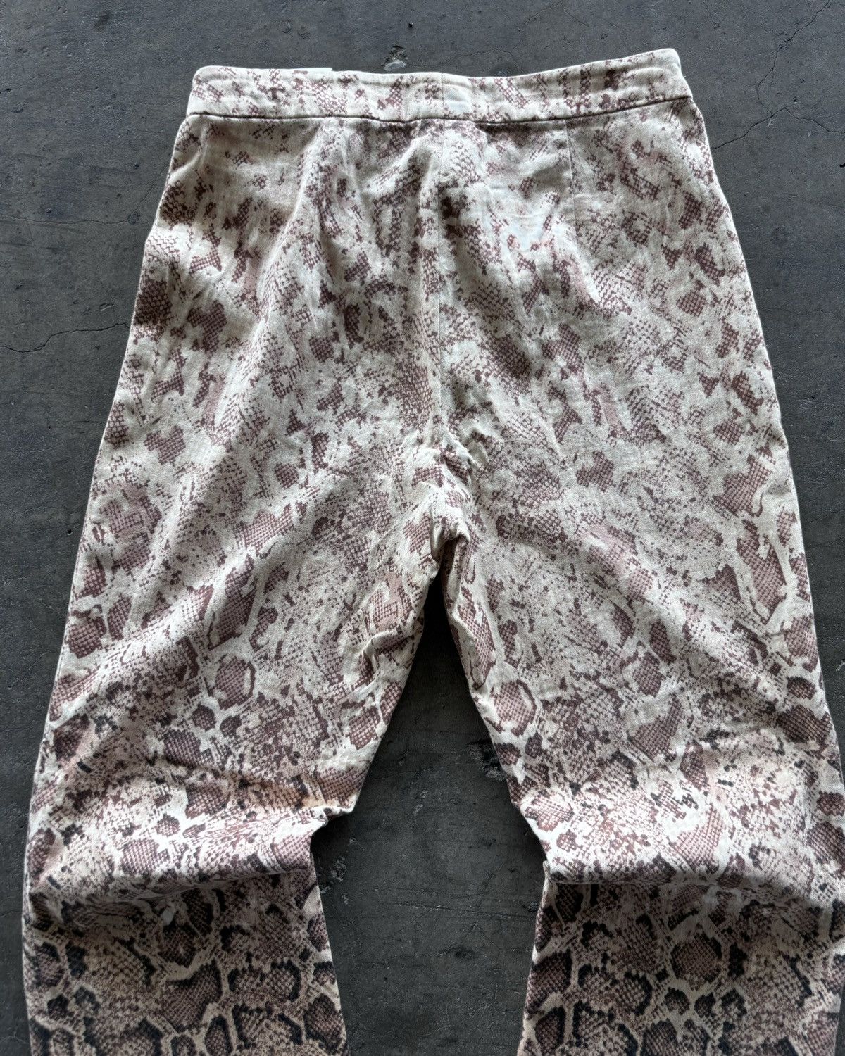 If Six Was Nine × Japanese Brand × Le Grande Bleu (L.G.B.) Betty Banlay Ifsixwasnine Lgb Style Snake Skin Flared Pants Size US 29 - 8 Thumbnail