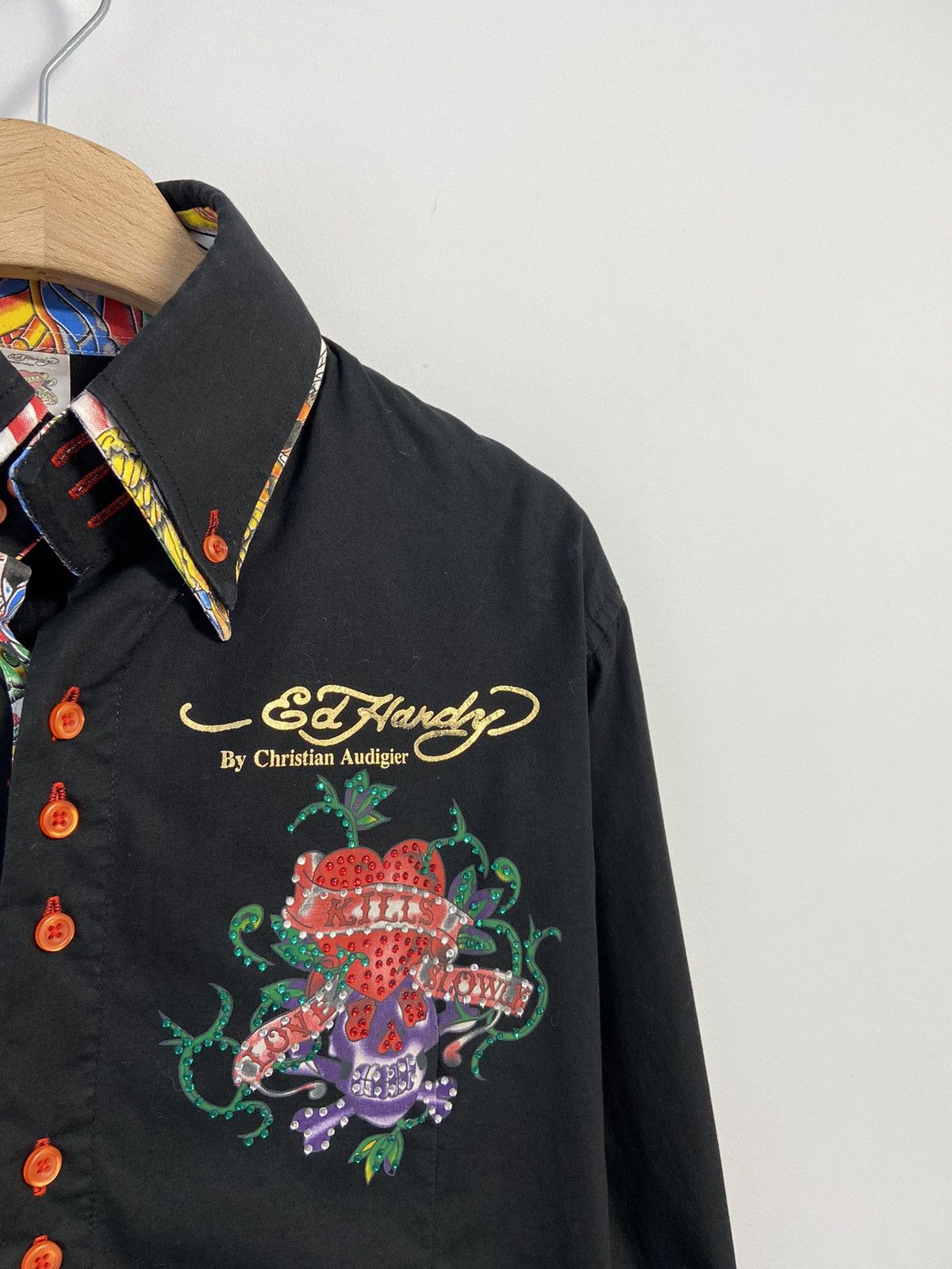 Ed Hardy Ed hardy Vintage Button Up Y2K style hype Size US M / EU 48-50 / 2 - 6 Thumbnail