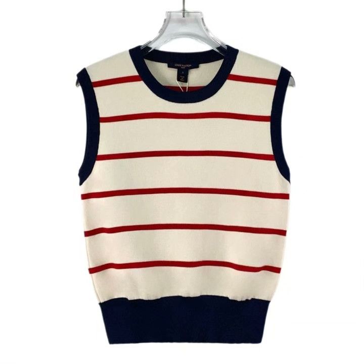 Louis Vuitton Louis Vuitton S Wool Color-Block Stripe Vest Size S / US 4 / IT 40 - 1 Thumbnail