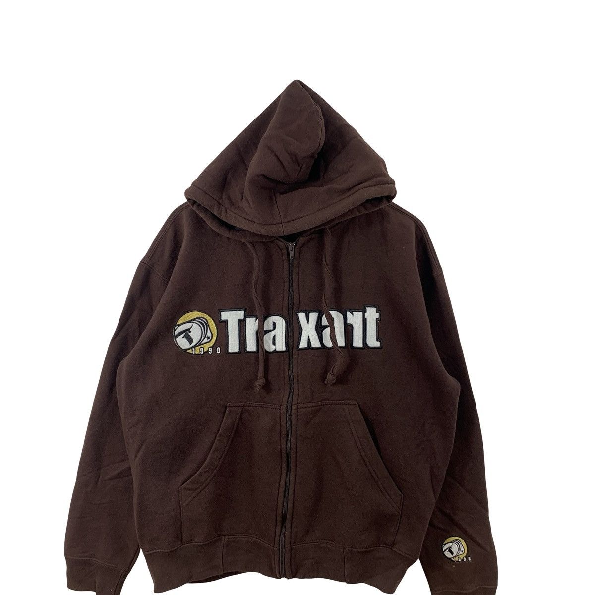 Other TRAXART Full Zip Hoodie Embroidered Logo Spellout Streetwear Size US XXL / EU 58 / 5 - 5 Thumbnail