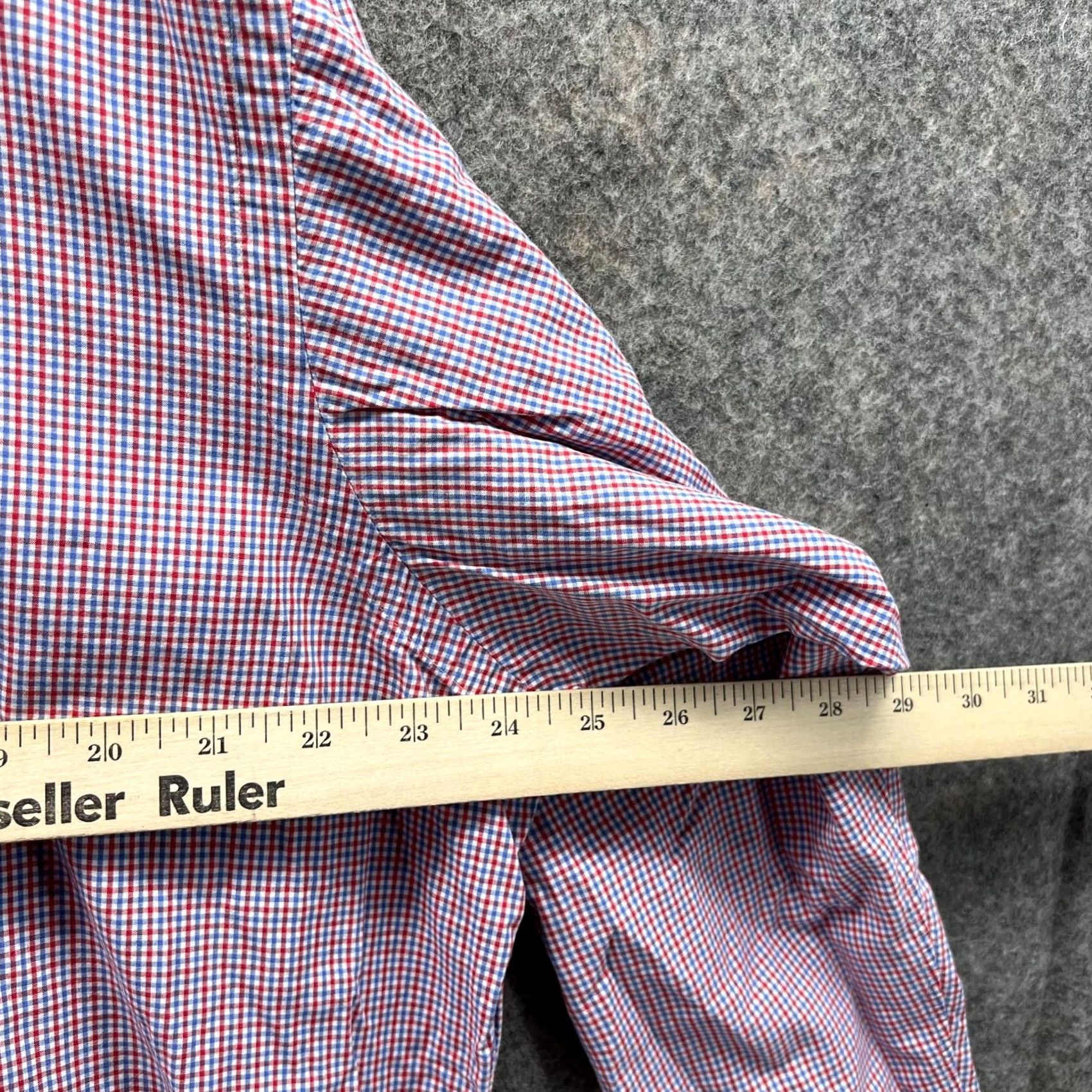 Polo Ralph Lauren Ralph Lauren Shirt Men 16.5 34/35 Red Blue Plaid Button UP Yarmouth Oxford VTG Size US XL / EU 56 / 4 - 3 Thumbnail