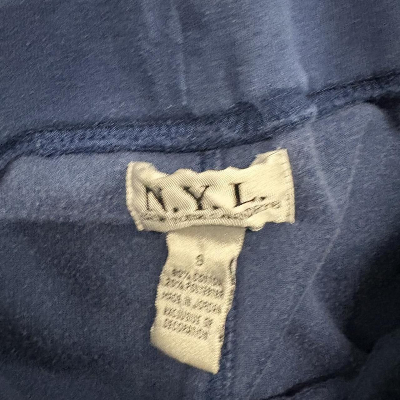 Vintage Crazy Vintage Y2K/2000s Baggy Velvet Velour Striped Blue Sweatpants! Size US 30 / EU 46 - 6 Thumbnail