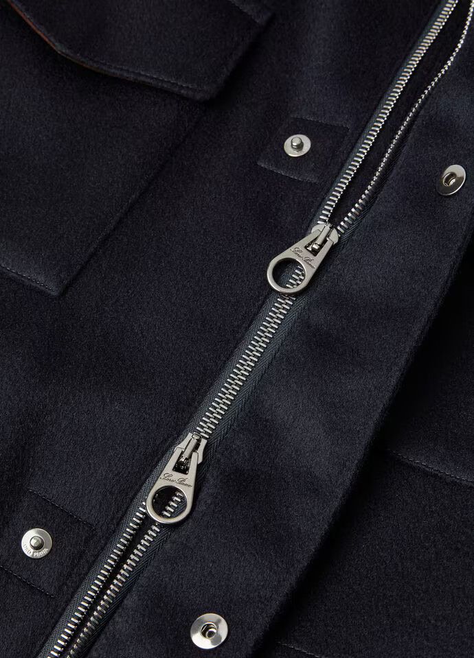 Loro Piana o1w1db10425 FAF9172 Traveller Jacket in Navy Blue Size US XXL / EU 58 / 5 - 5 Thumbnail