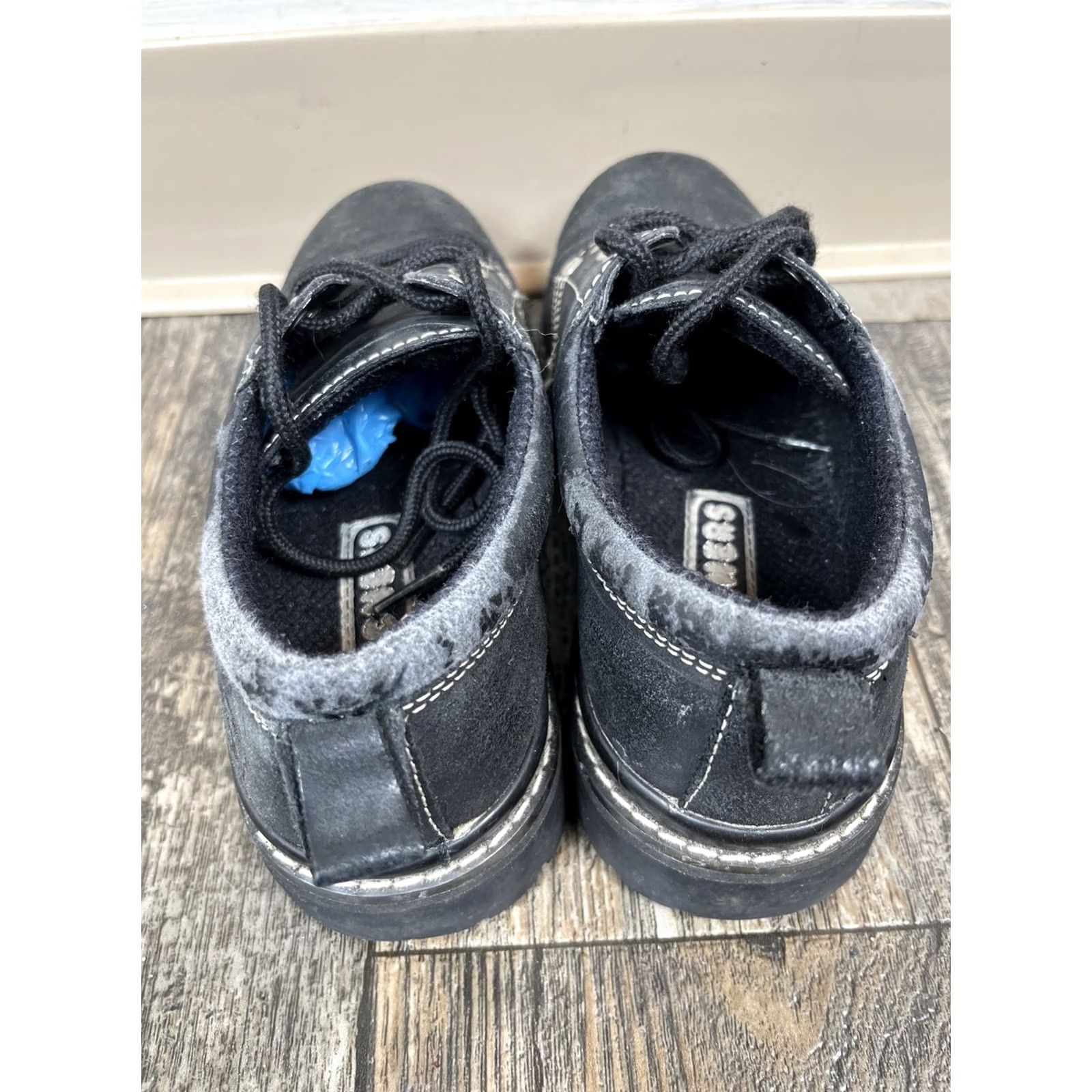 SKECHERS VINTAGE Skechers Jammers Women’s Shoes Sneaker Black Leather 90s Platform Chunky Female 7 Size US 7 / IT 37 - 3 Thumbnail
