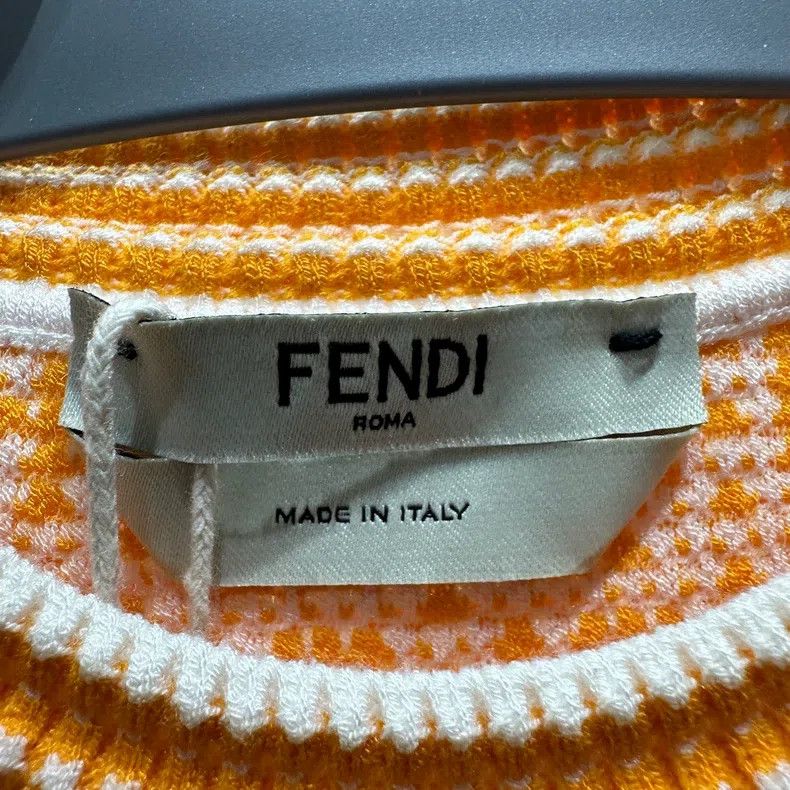 Fendi Fendi Jacquard Knit Short Sleeve with Double F Logo Size XXS / US 00 / IT 34 - 3 Thumbnail