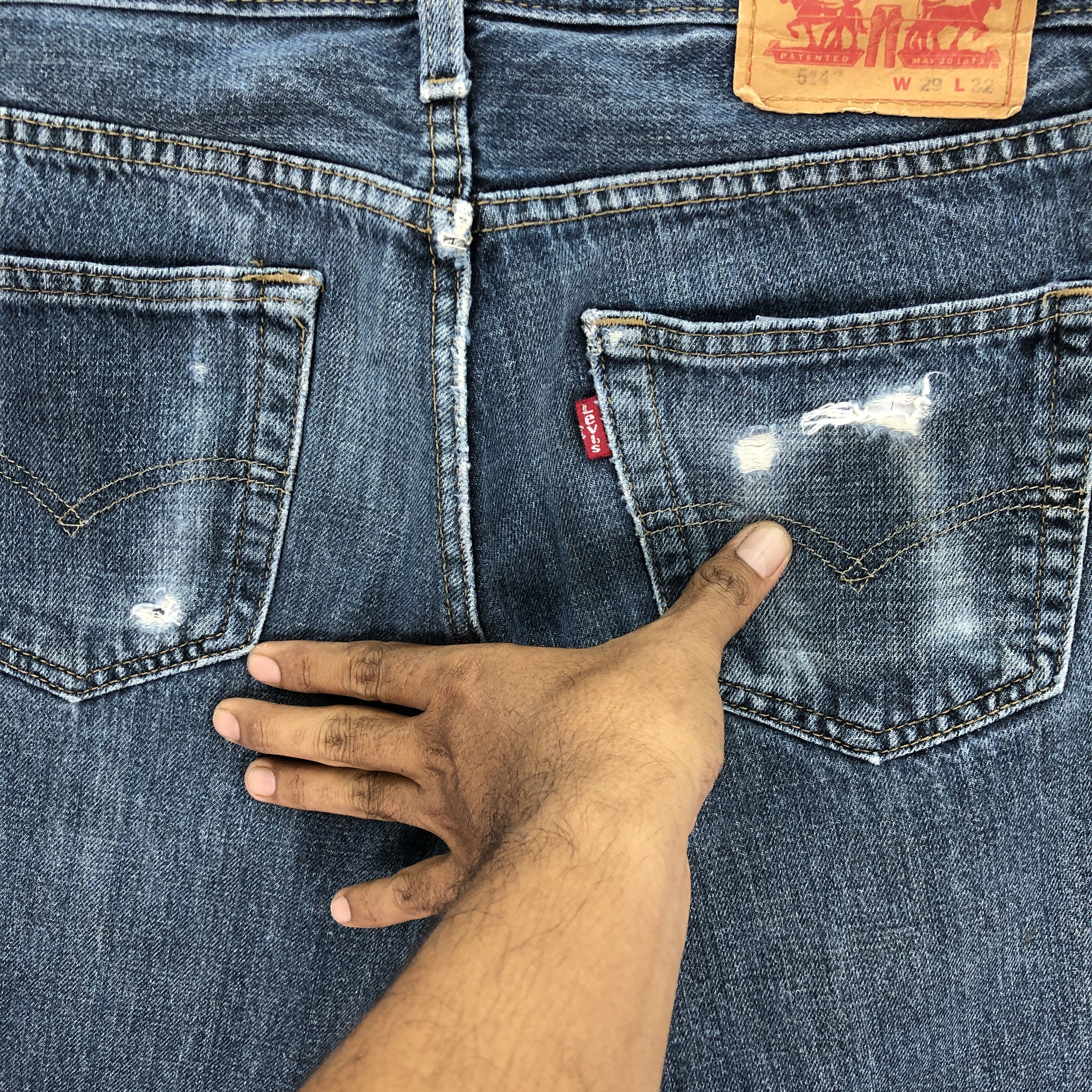 Levi's Vintage Levis 514 Jeans Distressed Levi's Faded Denim Size 28" / US 6 / IT 42 - 6 Thumbnail