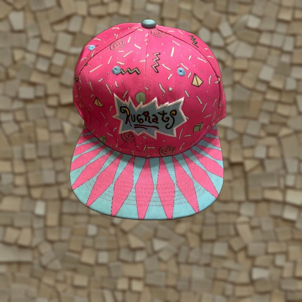 Vintage Headgear Classics Hat Flat Bill Pink Blue Rugrats One Size Size ONE SIZE - 1 Thumbnail