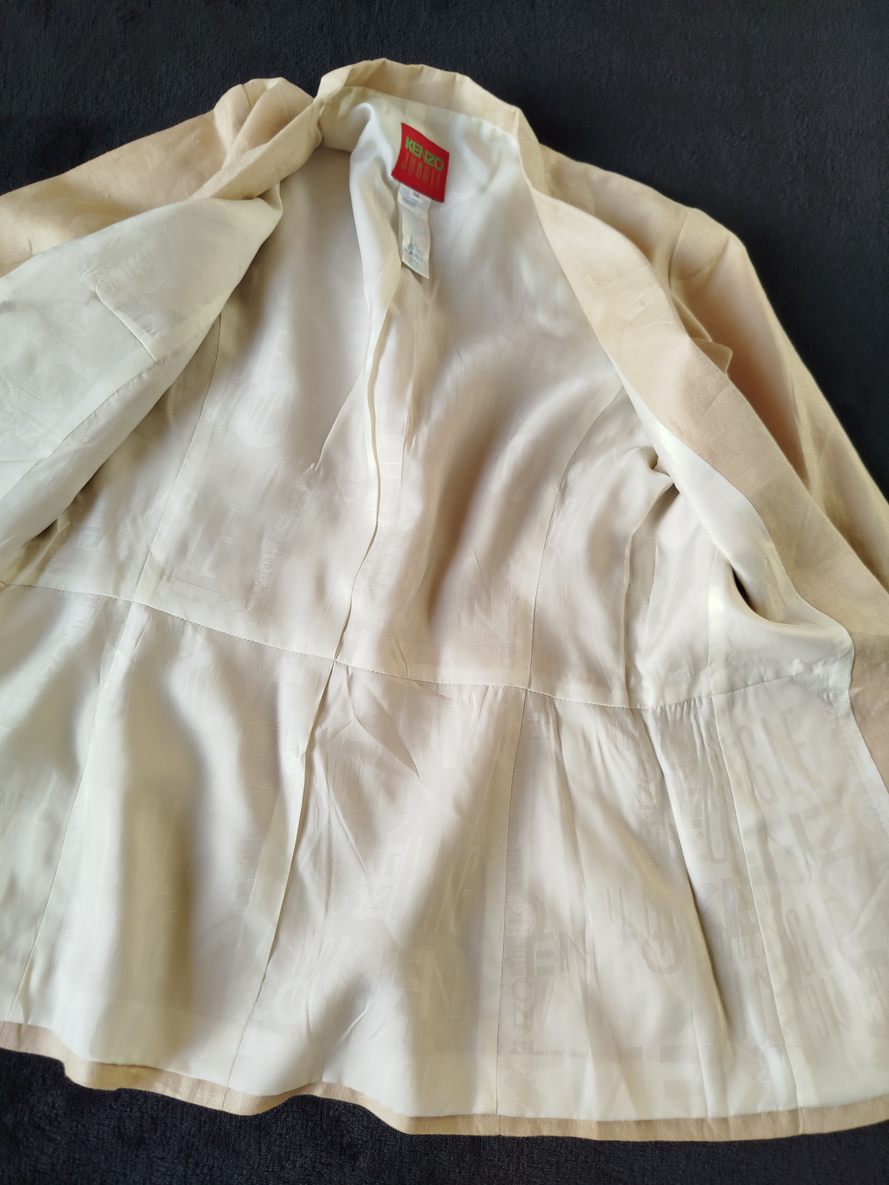 Kenzo KENZO JUNGLE Linen jacket with embroidered motifs Size 36 Size XS / US 0-2 / IT 36-38 - 7 Thumbnail