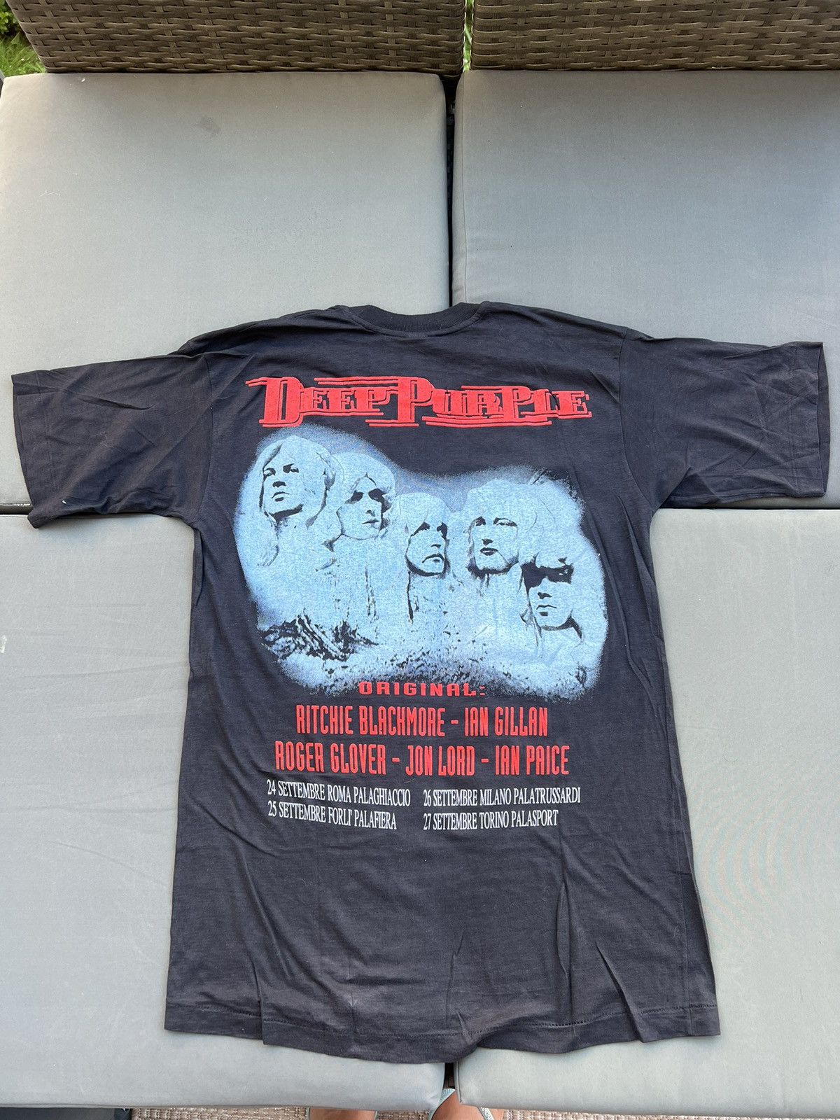 Vintage Vintage Deep Purple 1993 Italy tour single stitch t shirt Size US XXL / EU 58 / 5 - 2 Thumbnail