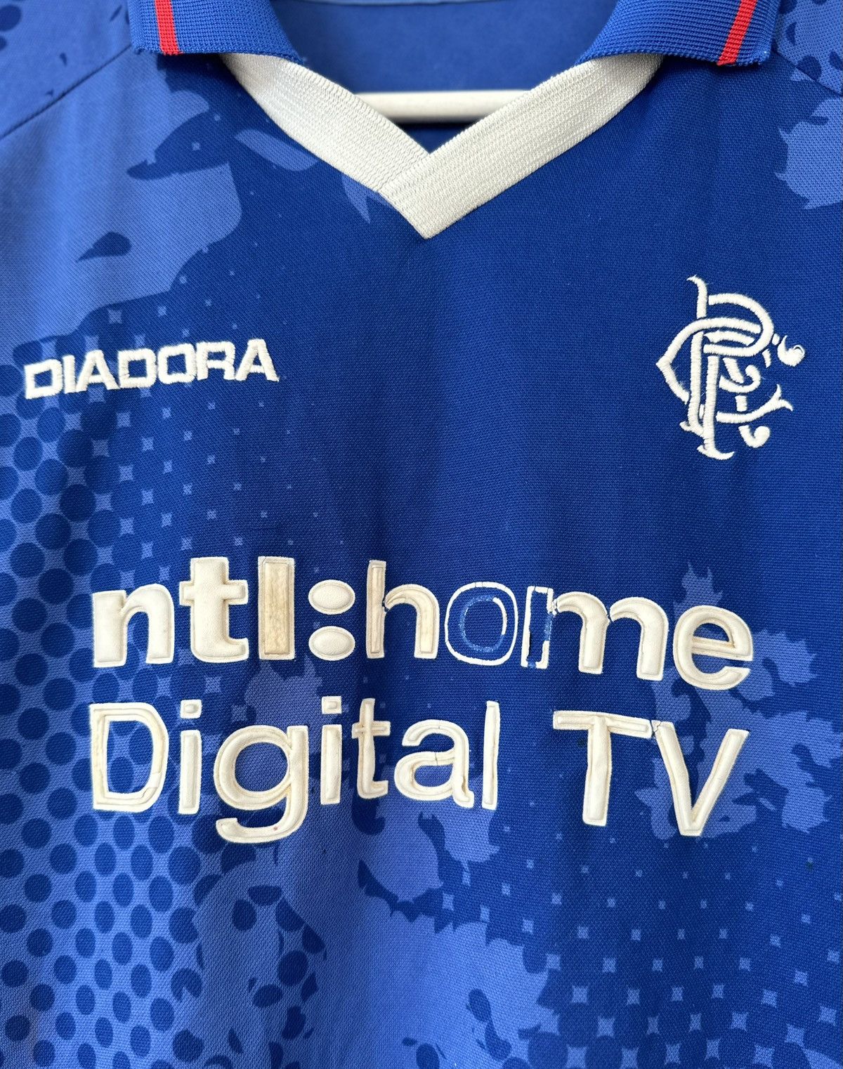 Diadora × Vintage Rangers Scotland 2003/2004 Diadora Home Shirt Men's Size L Size US L / EU 52-54 / 3 - 4 Thumbnail