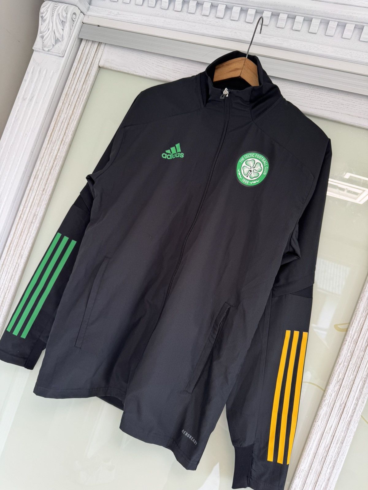 Adidas Celtic Glasgow 2020-2021 Soccer Track Jacket Football Jersey Size US S / EU 44-46 / 1 - 3 Thumbnail