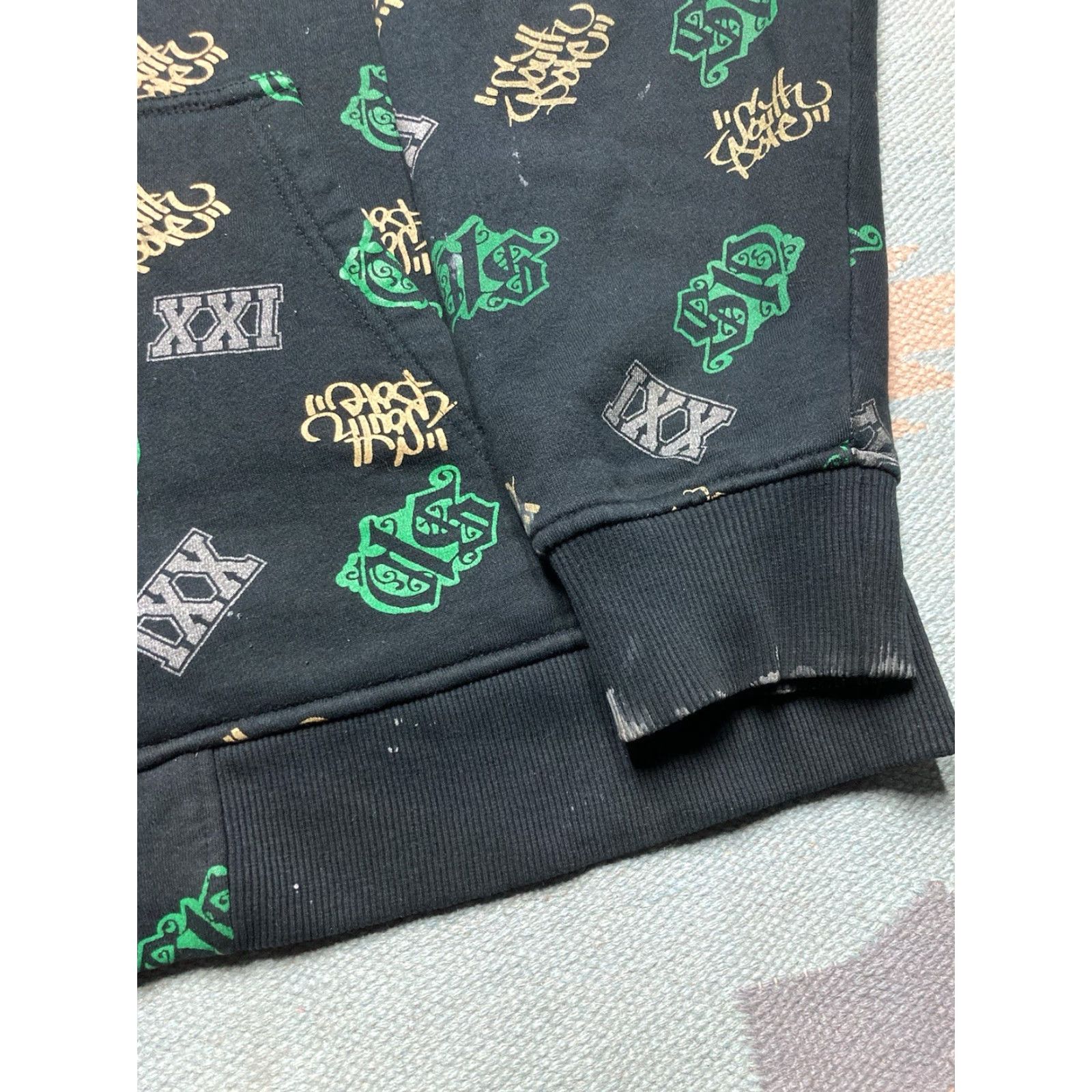 Southpole Vtg y2k Southpole Hoodie Full Zip All Over Print Streetwear Hip Hop Graffiti XL Mens Black Size US XL / EU 56 / 4 - 3 Thumbnail