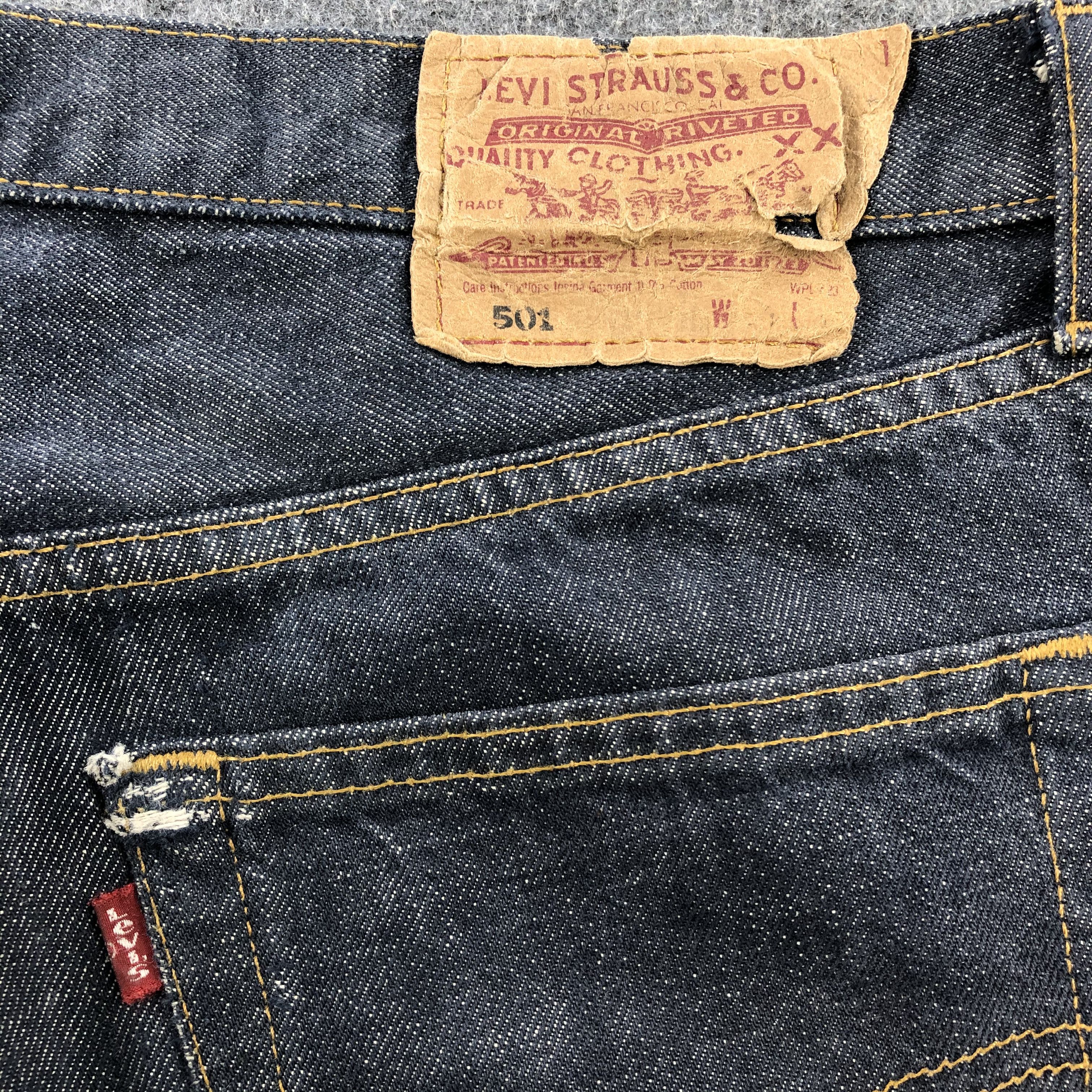 Levi's Vintage 90s Distress Levis 501 Jeans-JM1571 Size US 33 - 6 Thumbnail