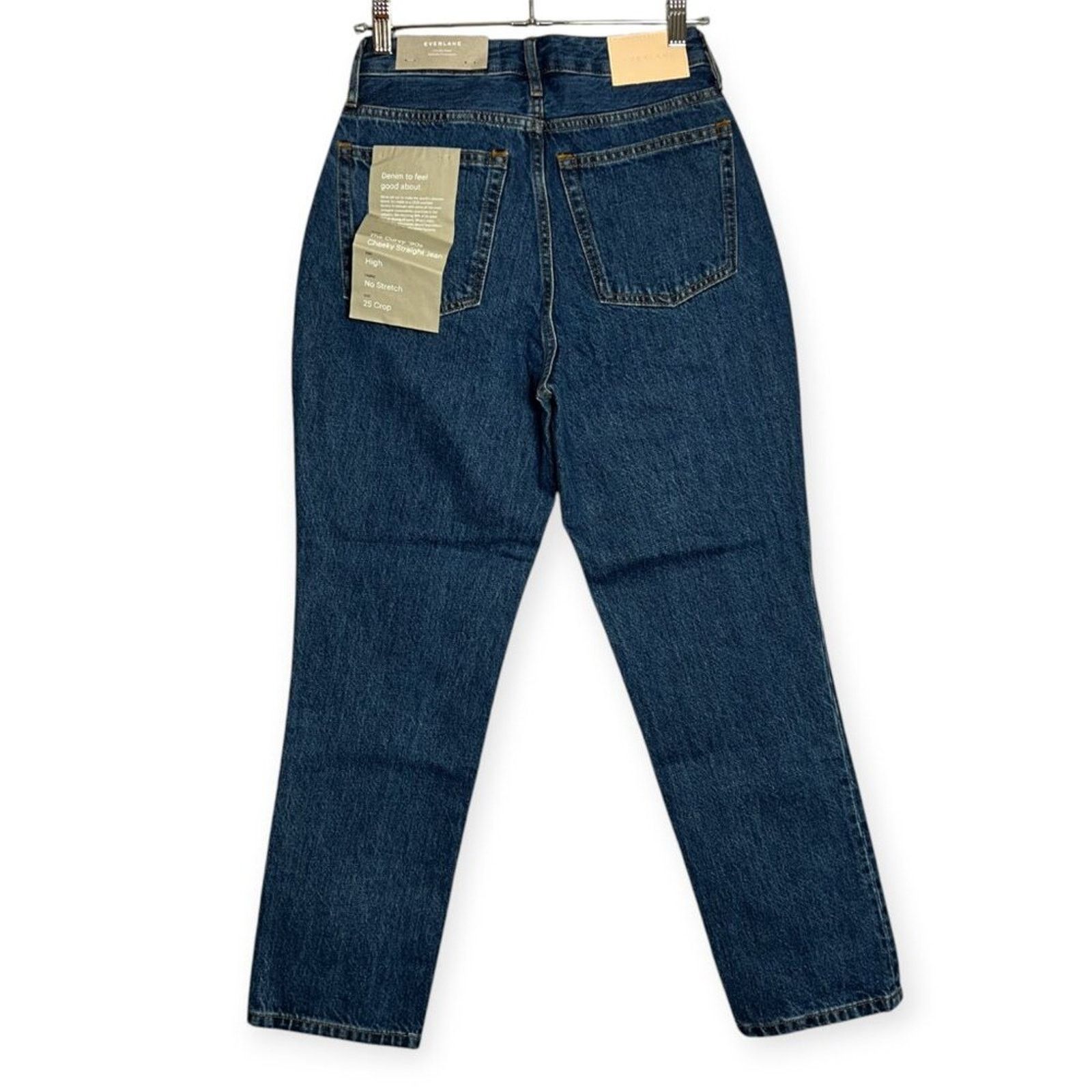 Everlane Everlane Curvy 90s Cheeky Straight Crop Jeans Womens 25 Orga Size 25" / US 0 / IT 36 - 2 Thumbnail