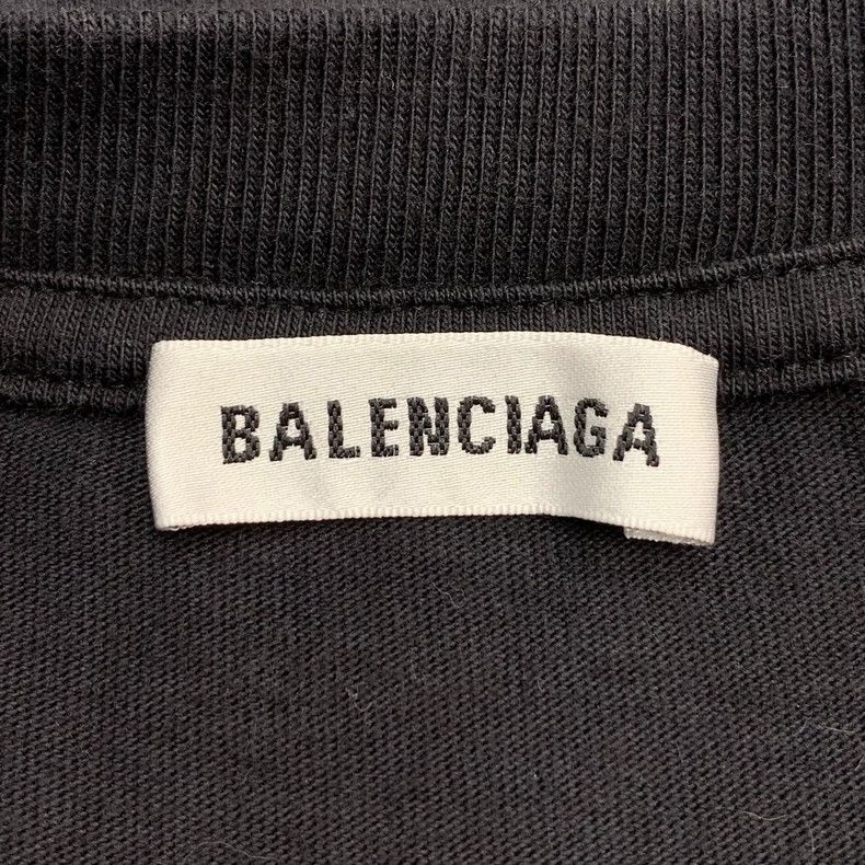 Balenciaga Balenciaga Black monogrammed cotton crewneck short sleeve Size M / US 6-8 / IT 42-44 - 5 Thumbnail