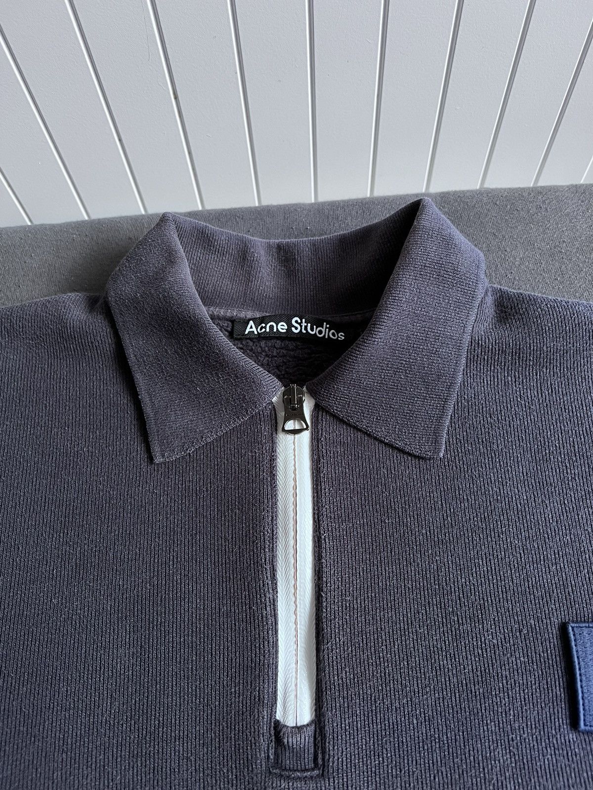 Acne Studios Acne studios Half zip sweatshirt face logo FA-UX-SWEA000043 Size US M / EU 48-50 / 2 - 4 Thumbnail