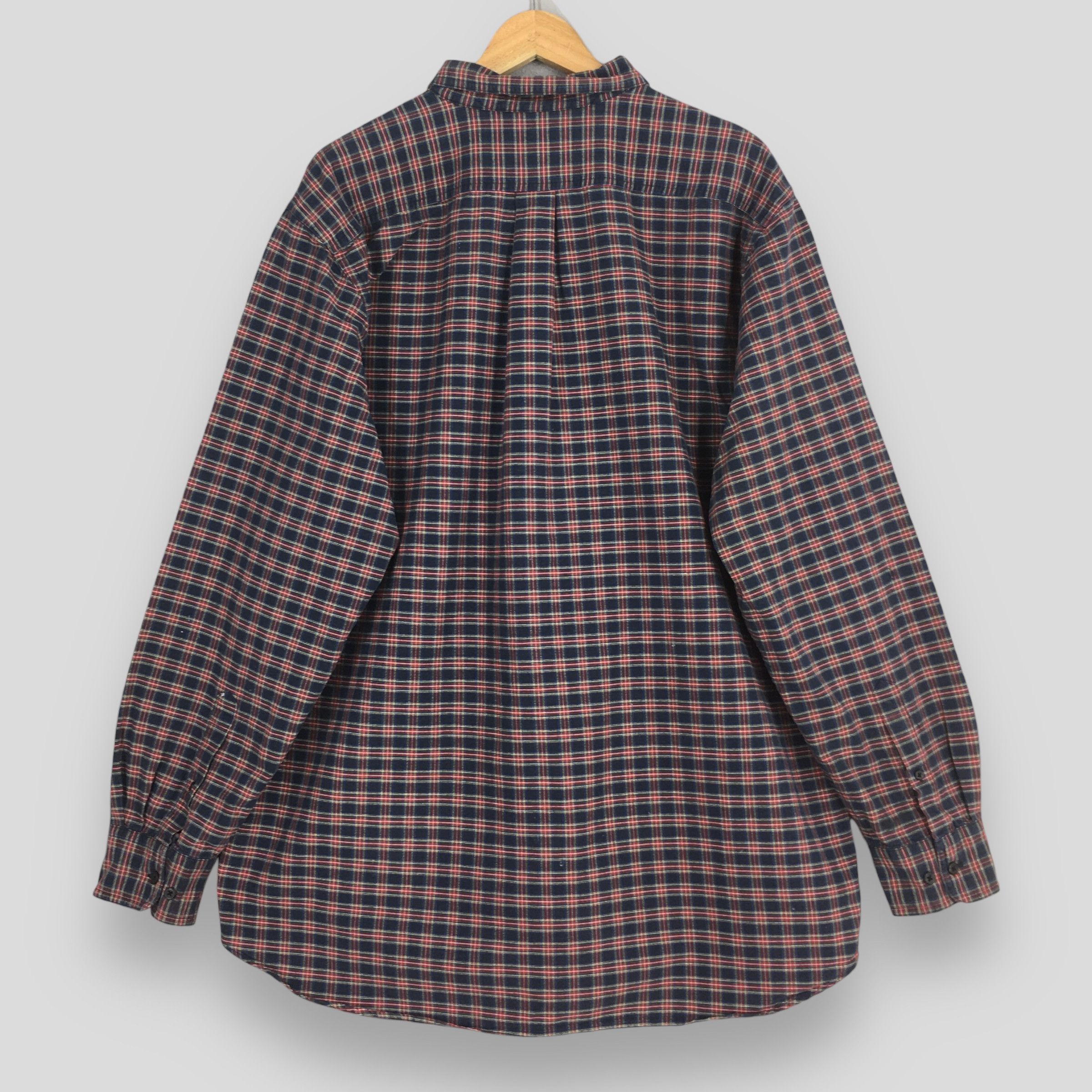 L.L. Bean Vintage LL Bean Flannel Checkered Shirt XLarge Size US XL / EU 56 / 4 - 7 Thumbnail