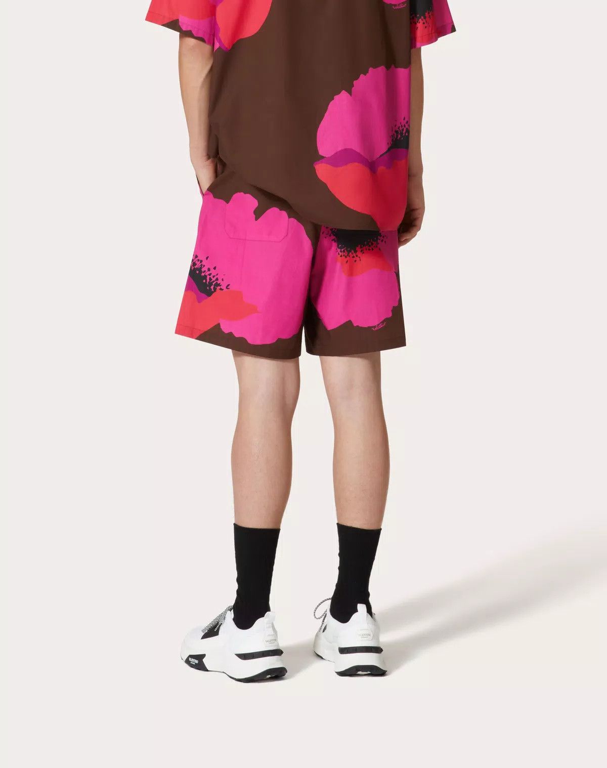 Valentino oc11z0725 Cotton Poplin Bermuda Shorts in Multicolor Size US 34 / EU 50 - 5 Thumbnail