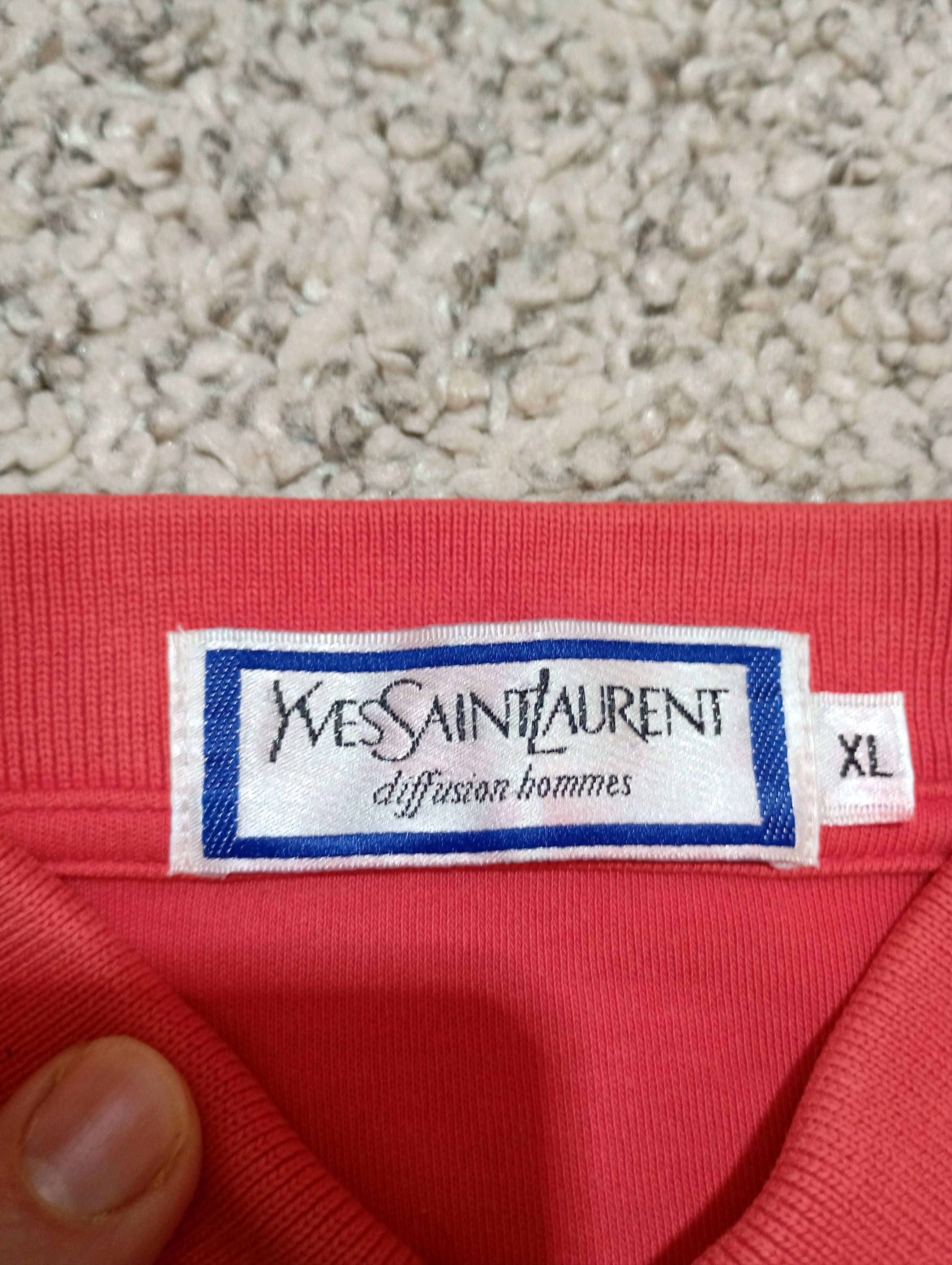 Yves Saint Laurent Yves Saint Laurent YSL Light Red Polo Shirt – Size XL Size US XL / EU 56 / 4 - 5 Thumbnail