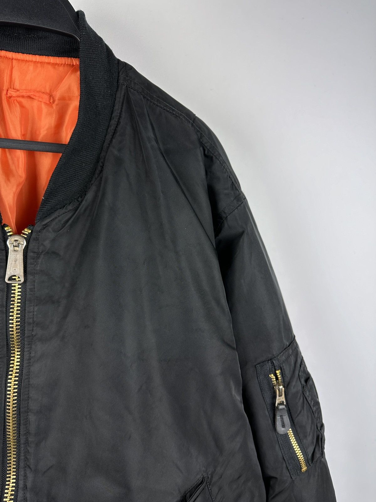 Vintage Vintage MA 1 Intermediate Full Zip Bomber Jacket Size US XL / EU 56 / 4 - 3 Thumbnail
