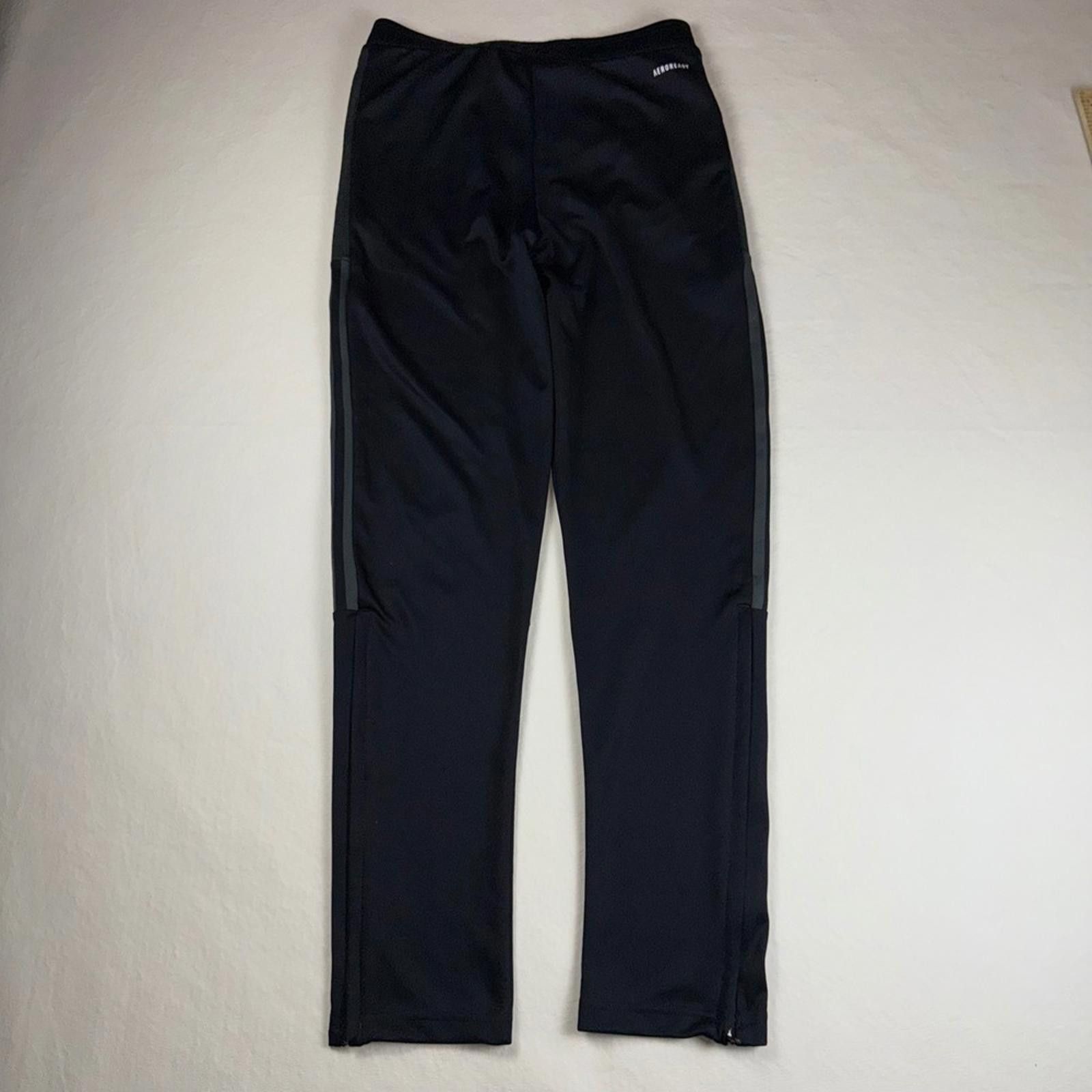 Adidas Adidas Kids Aeroready Track Pants Black Athletic Joggers Size ONE SIZE - 2 Thumbnail