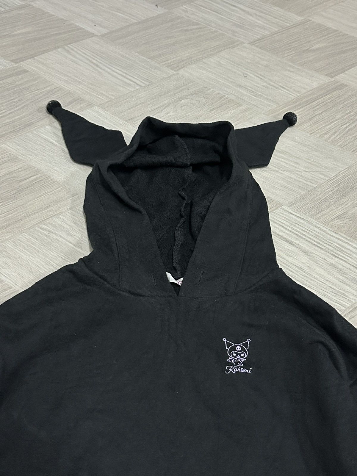 Anime Anime Kuromi Anime Cartoon Embroidered Design Black Hoodie Size US M / EU 48-50 / 2 - 2 Thumbnail