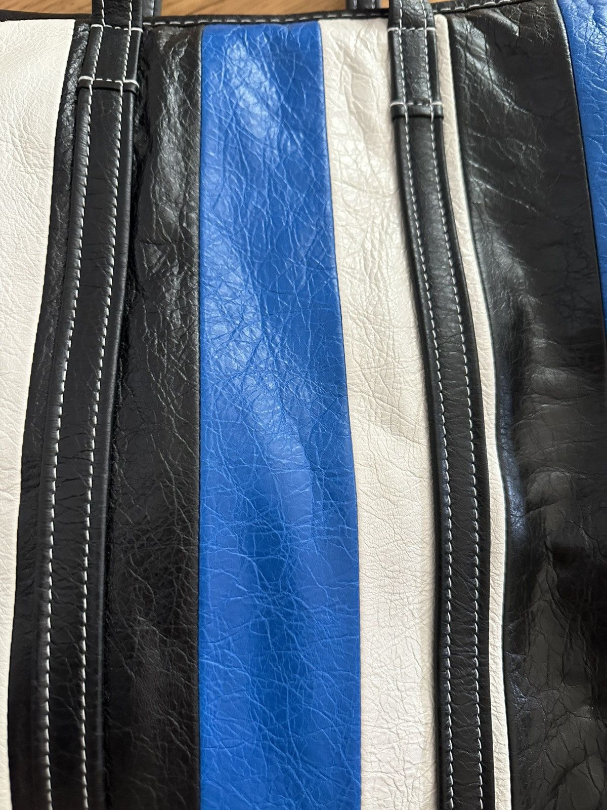 Balenciaga Balenciaga Leather Tote Stripe Size ONE SIZE - 3 Thumbnail