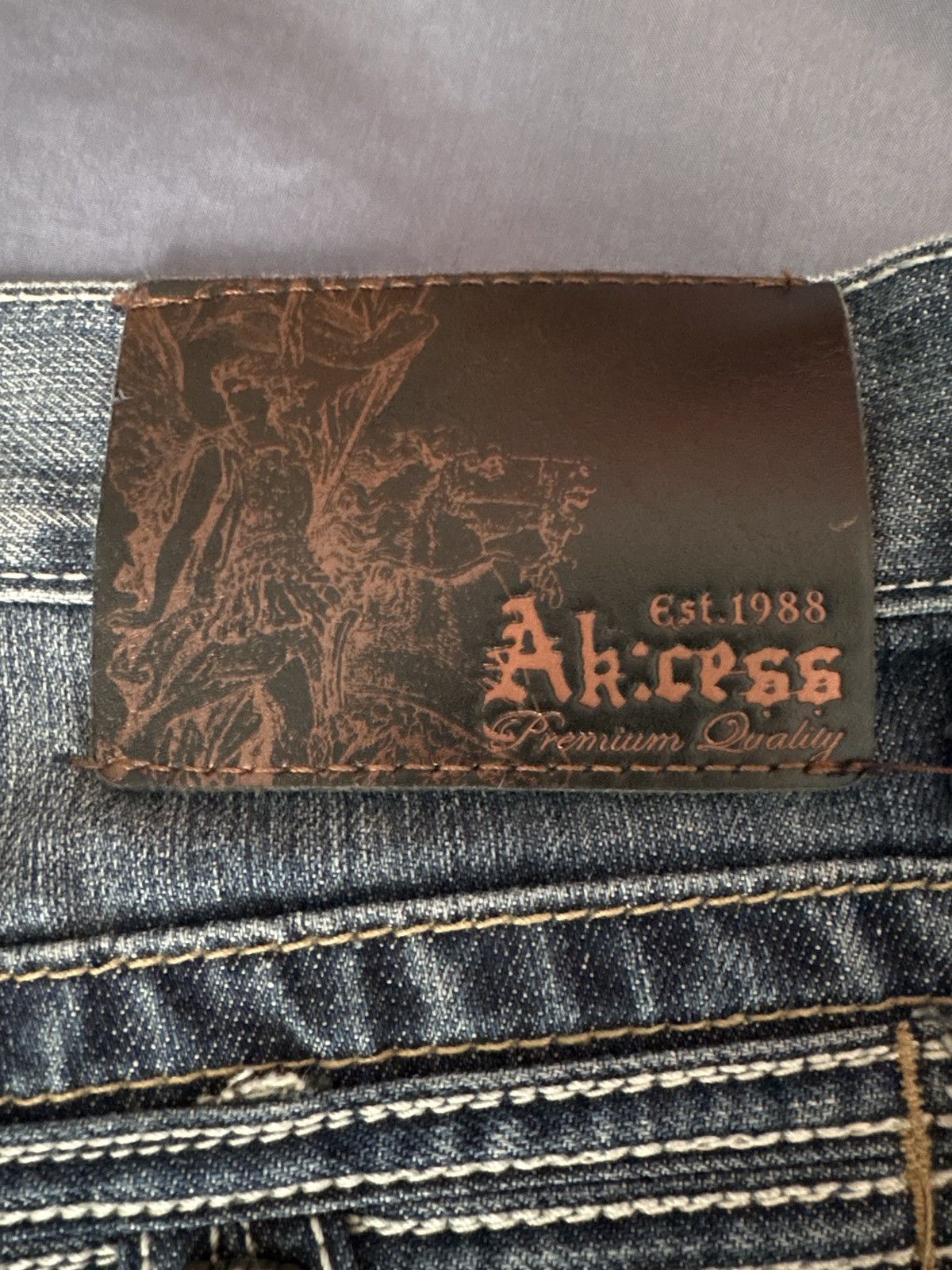 Vintage ⭕️ Vintage Early 2000’s Ak:cess Jeans ⭕️ Size US 38 / EU 54 - 9 Thumbnail