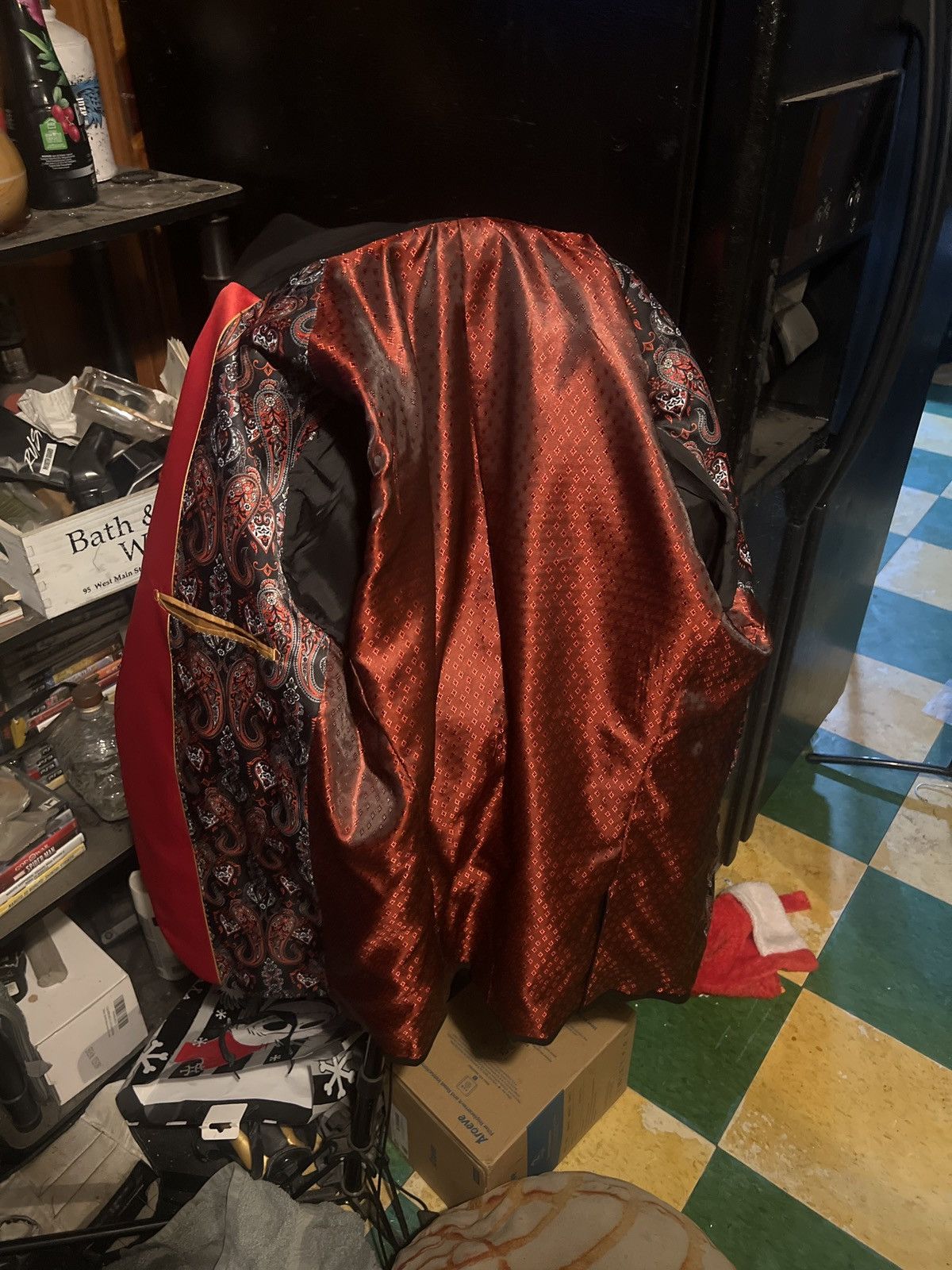 Insomnia Visuals Black and red suit set Size 40R - 4 Thumbnail