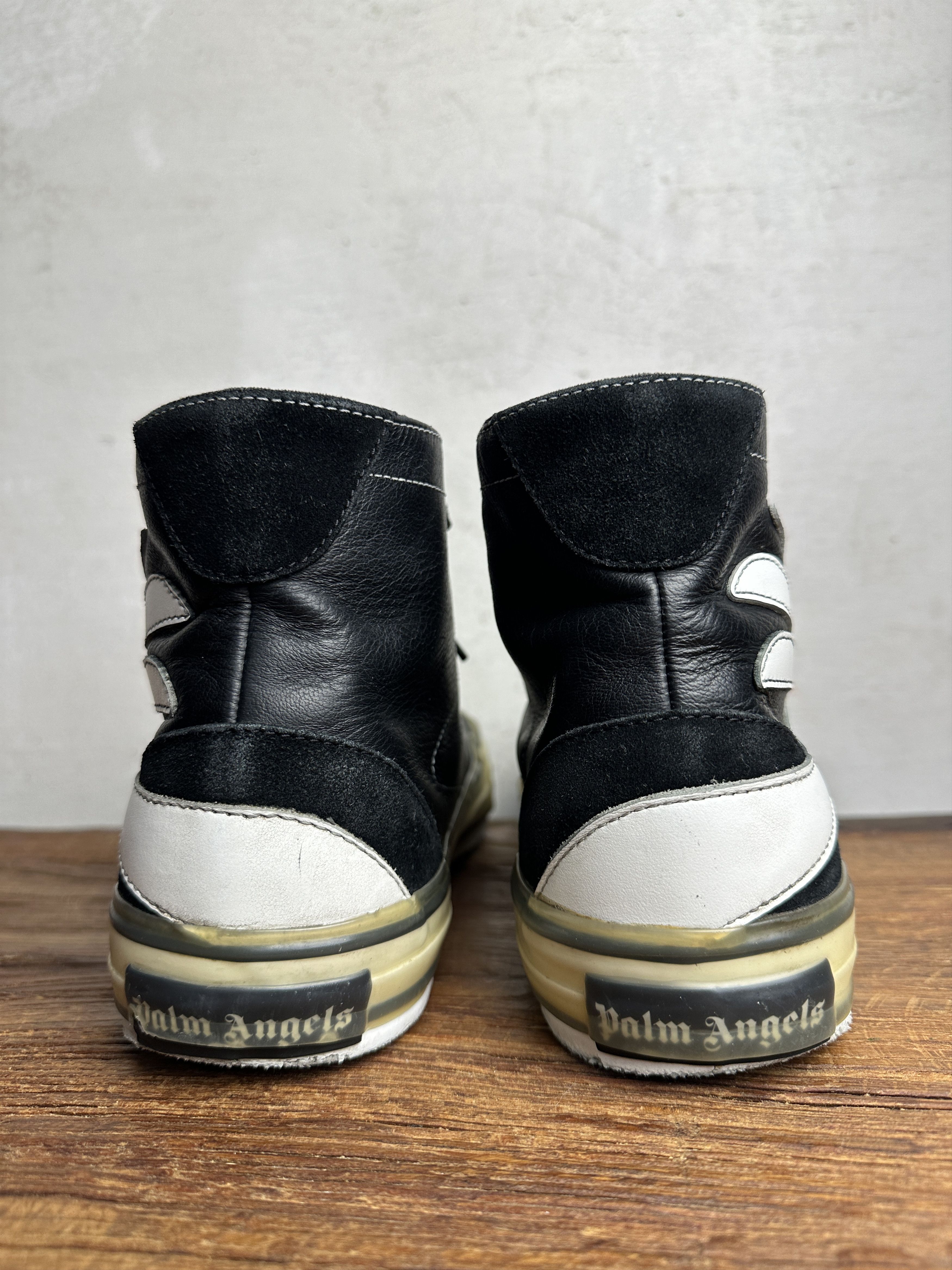 Palm Angels Palm Angels Sneakers Vulcanized High Top Black Canvas Rubber Size US 11 / EU 44 - 4 Thumbnail