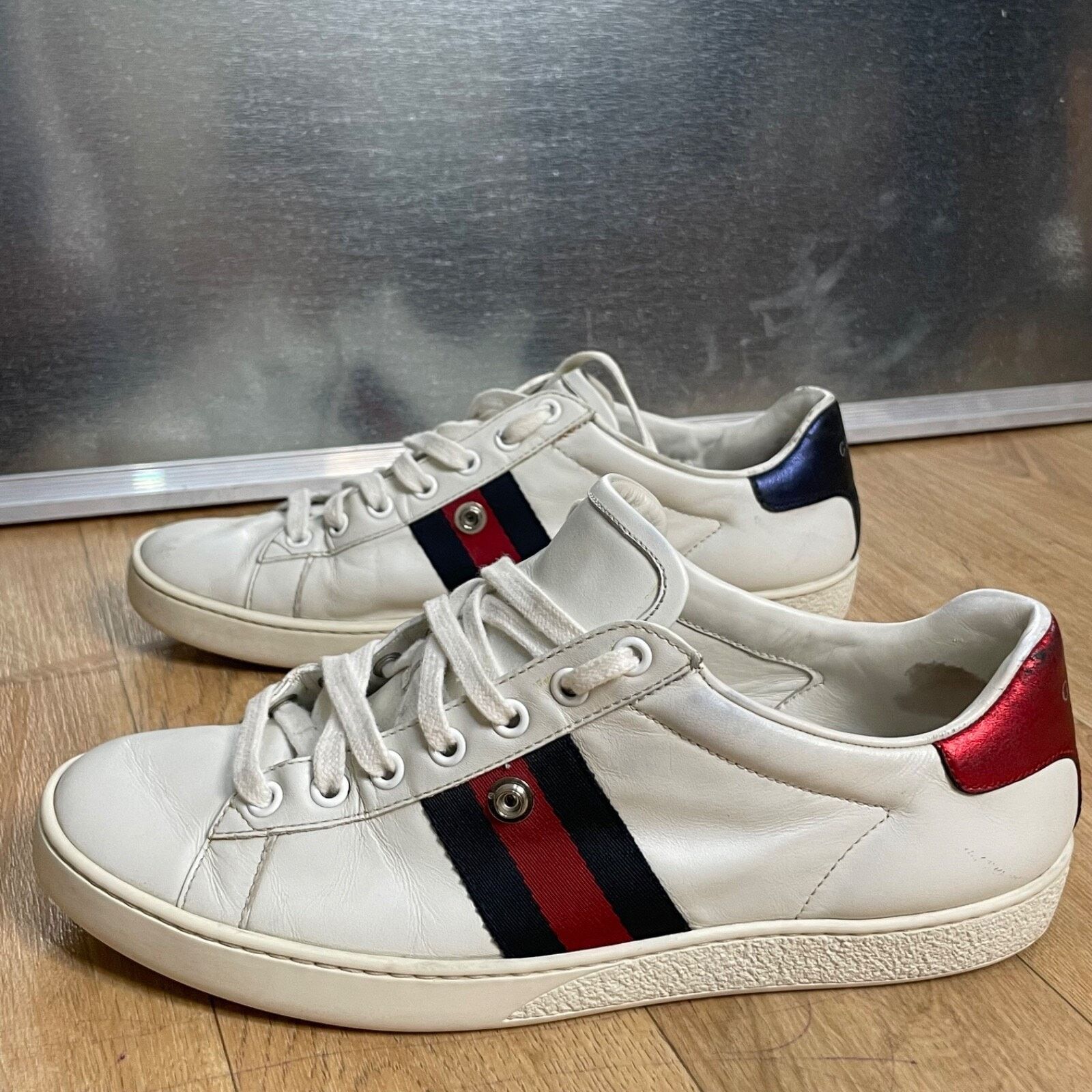 Gucci Gucci Ace Sneakers Low-Top Trainers shoes leather womens Size US 8.5 / IT 38.5 - 1 Thumbnail