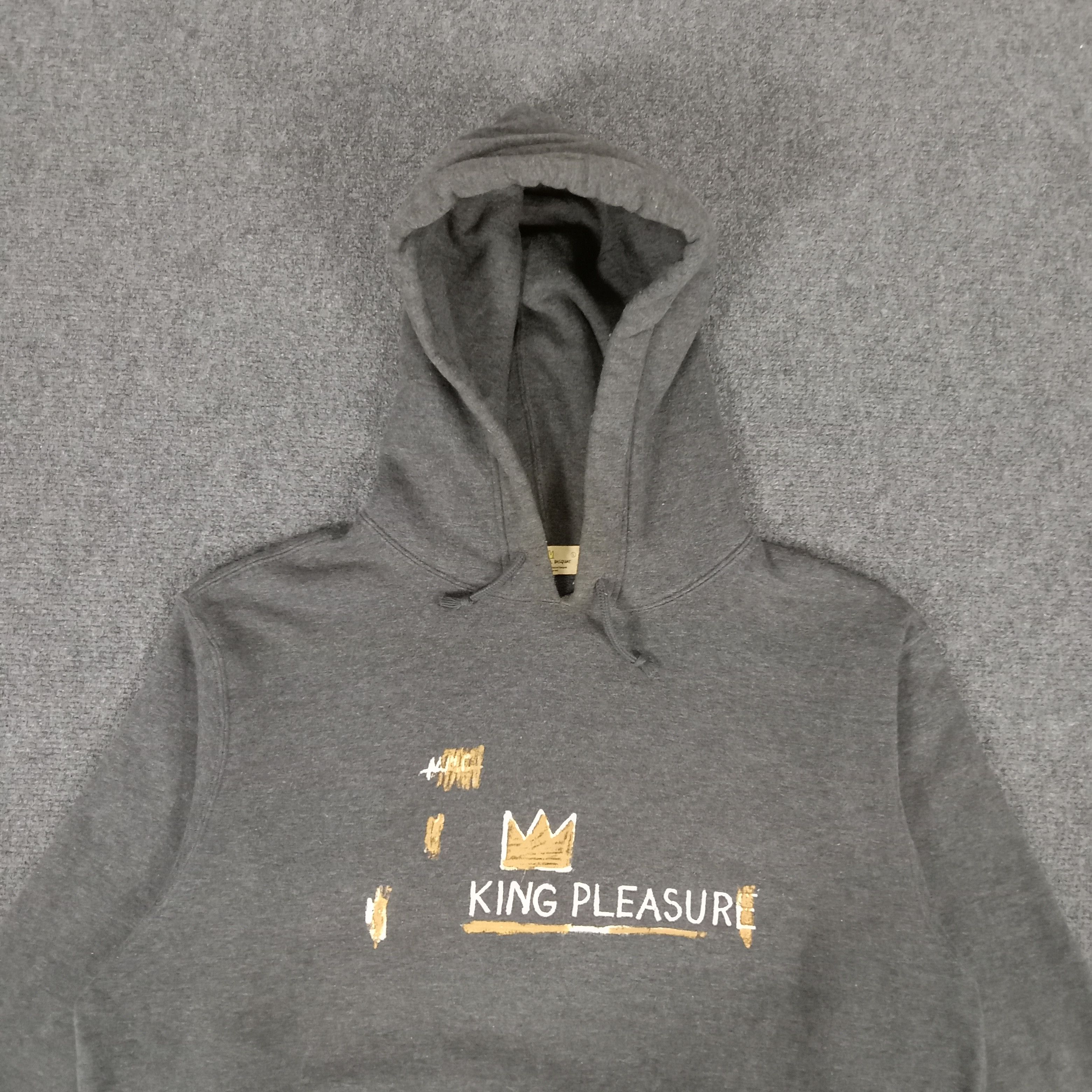 Jean-Michel Basquiat × Vintage Jean Michael Basquiat King Pleasure Art Hoodies Size US L / EU 52-54 / 3 - 2 Thumbnail