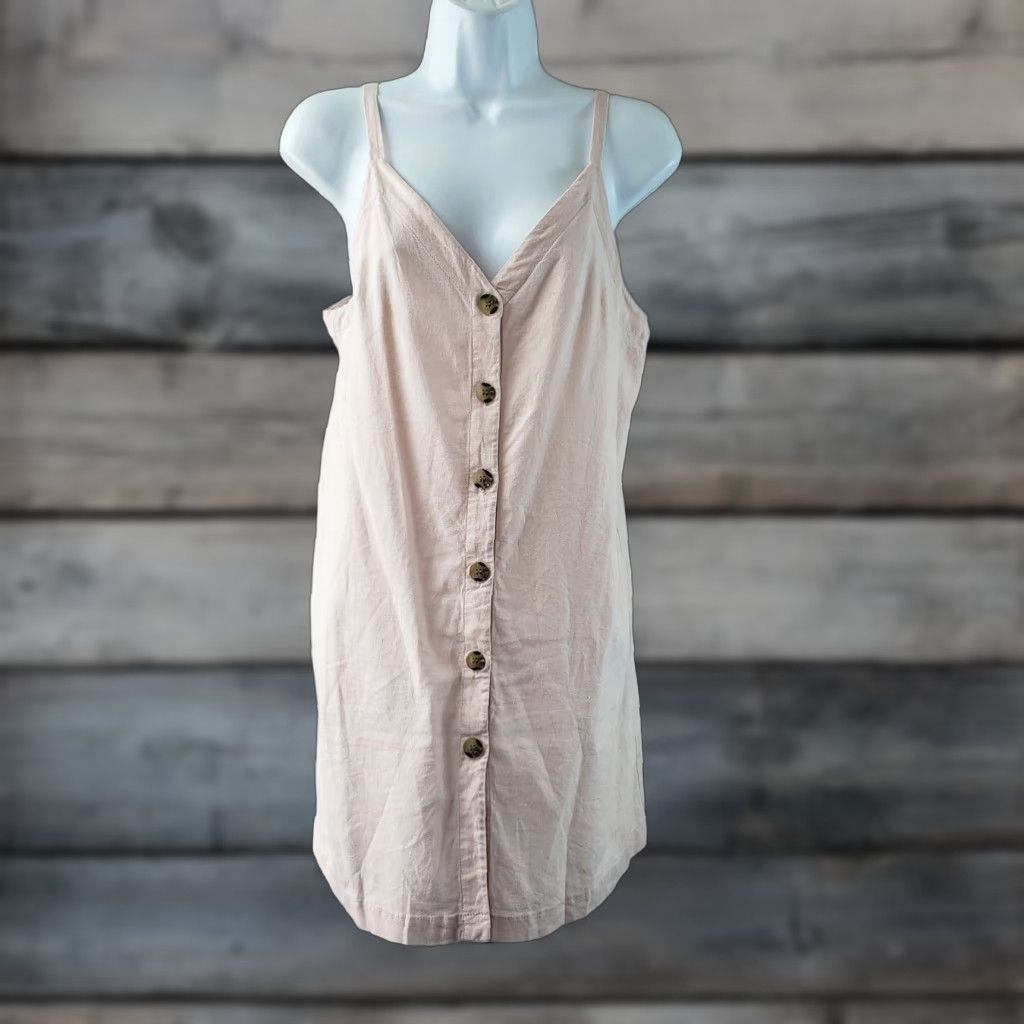 Topshop **Womens Topshop Pink Tunic Size 6 Linen Blend Sleeveless** User: Topshop Womens Tunic Top Size 6 Pink Linen Blend Sleeveless Size M / US 6-8 / IT 42-44 - 1 Thumbnail