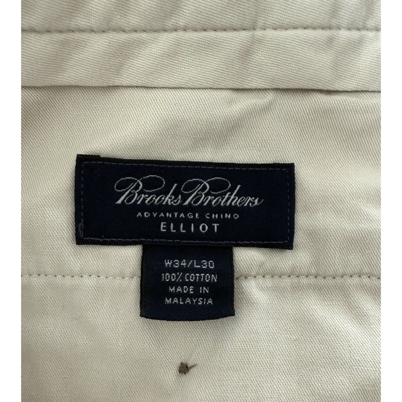 Brooks Brothers Brooks Brothers Pants Chino Men 34x30 Beige Cotton Twill 5-Pocket Straight Regular Desk Office Casual Workwear Trousers Size US 34 / EU 50 - 3 Thumbnail