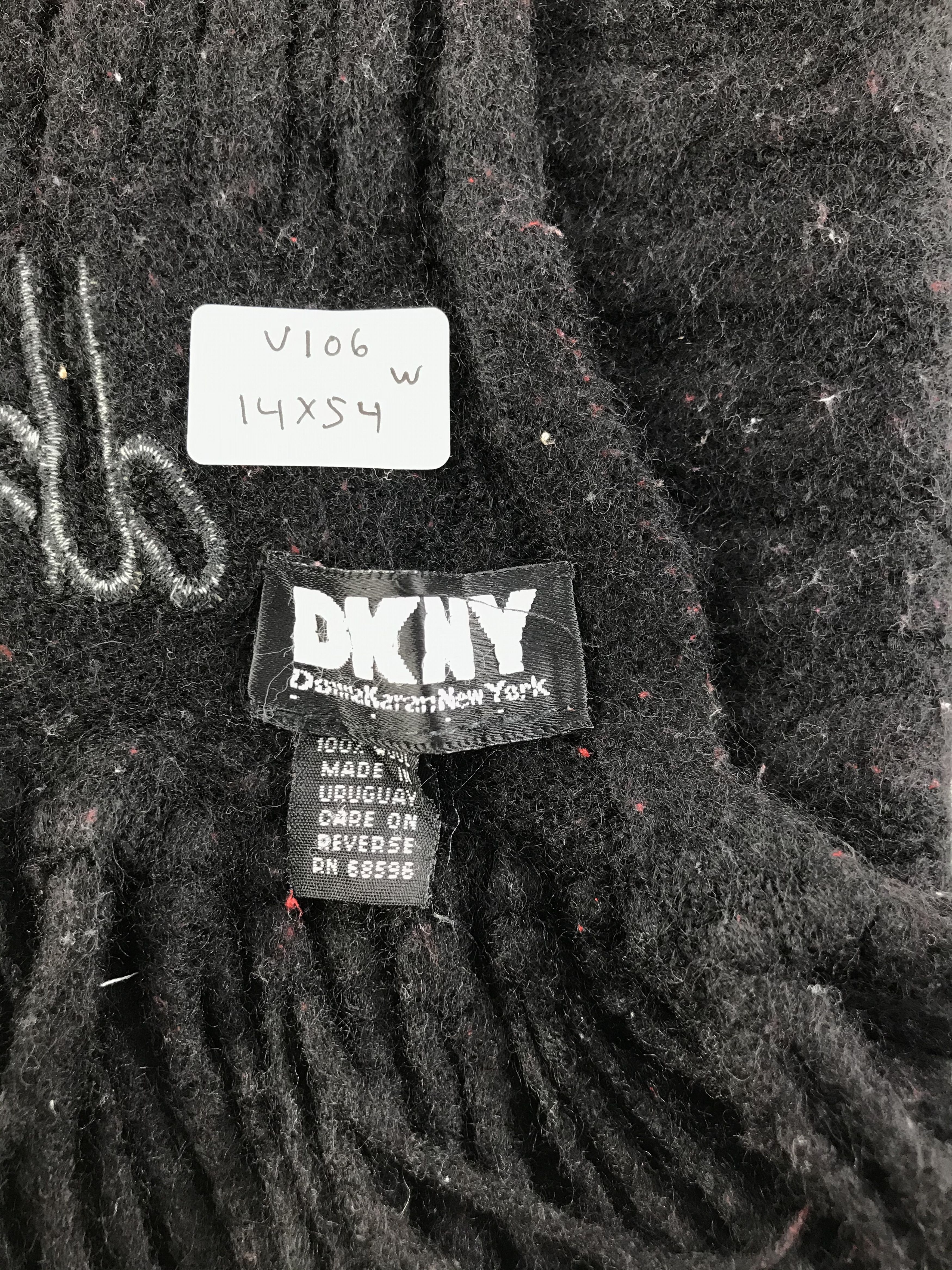 DKNY DKNY Wool Scarf Muffler V106 Size ONE SIZE - 5 Thumbnail