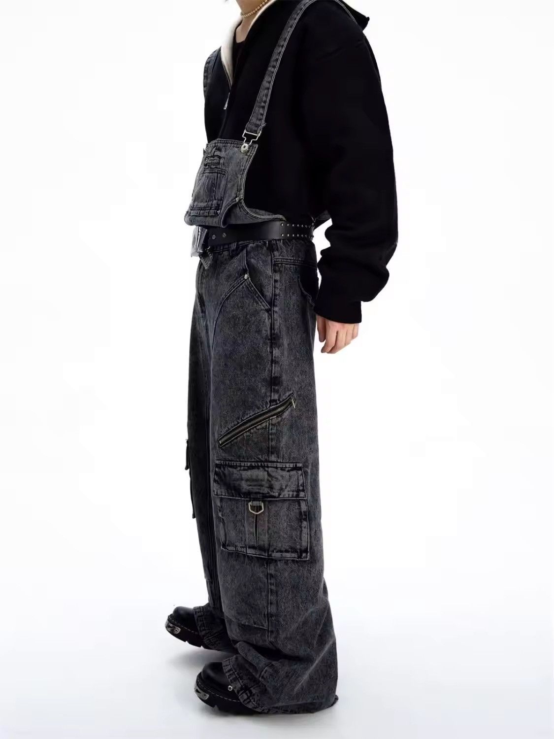 Jean × Vintage retro overalls workwear denim jean Size US 28 / EU 44 - 2 Thumbnail