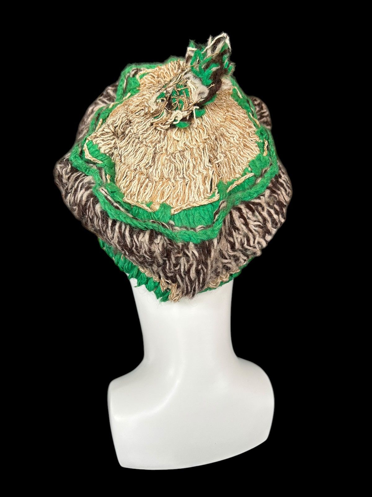 Japanese Brand × Kapital × Vintage Crochet Knitted Handmade Big Hats Size ONE SIZE - 2 Thumbnail
