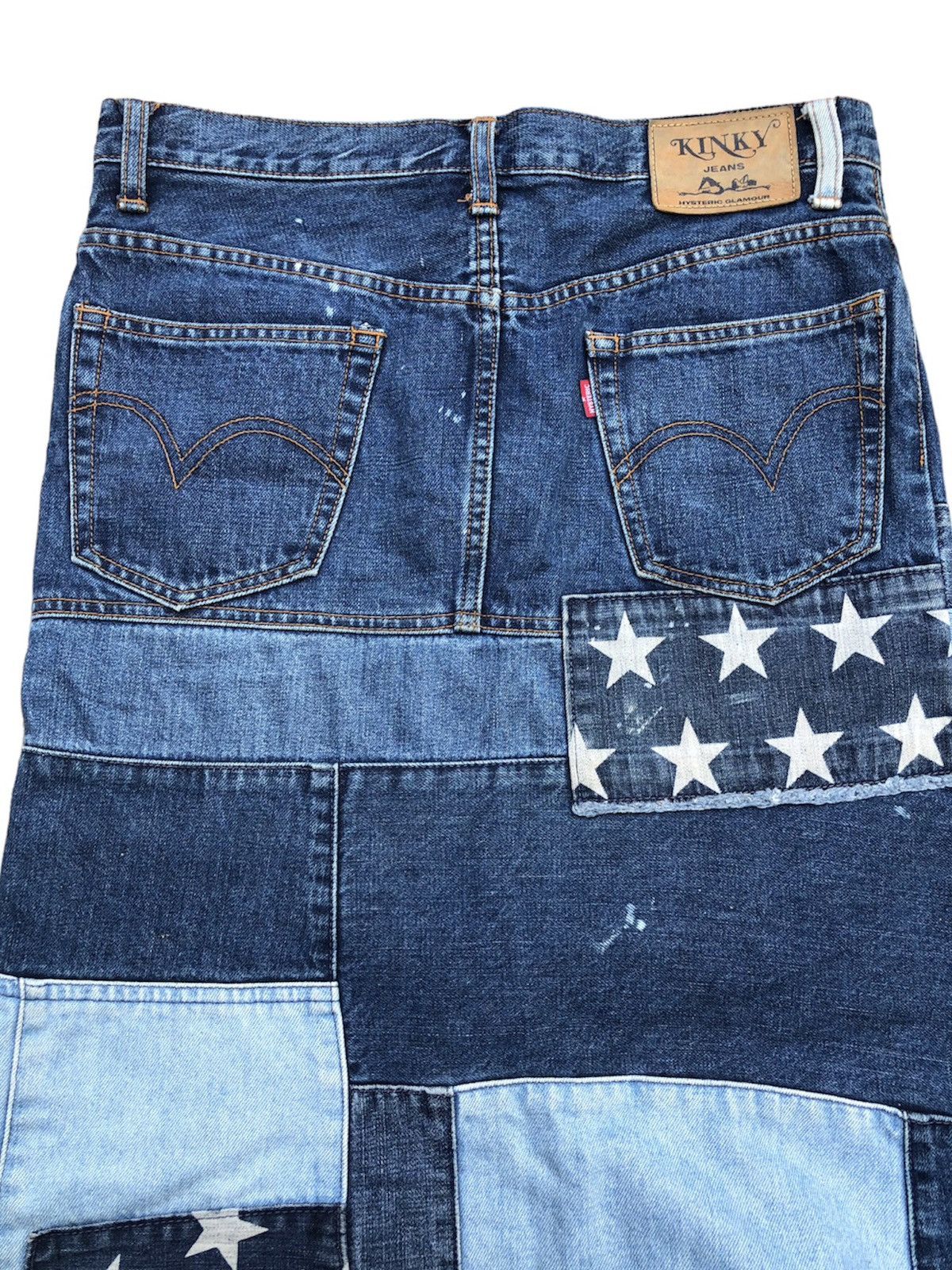 Beauty Beast × Hysteric Glamour × Japanese Brand Hysteric Glamour Kinky Patcwork Denim Long Skirt Size US 30 / EU 46 - 5 Thumbnail