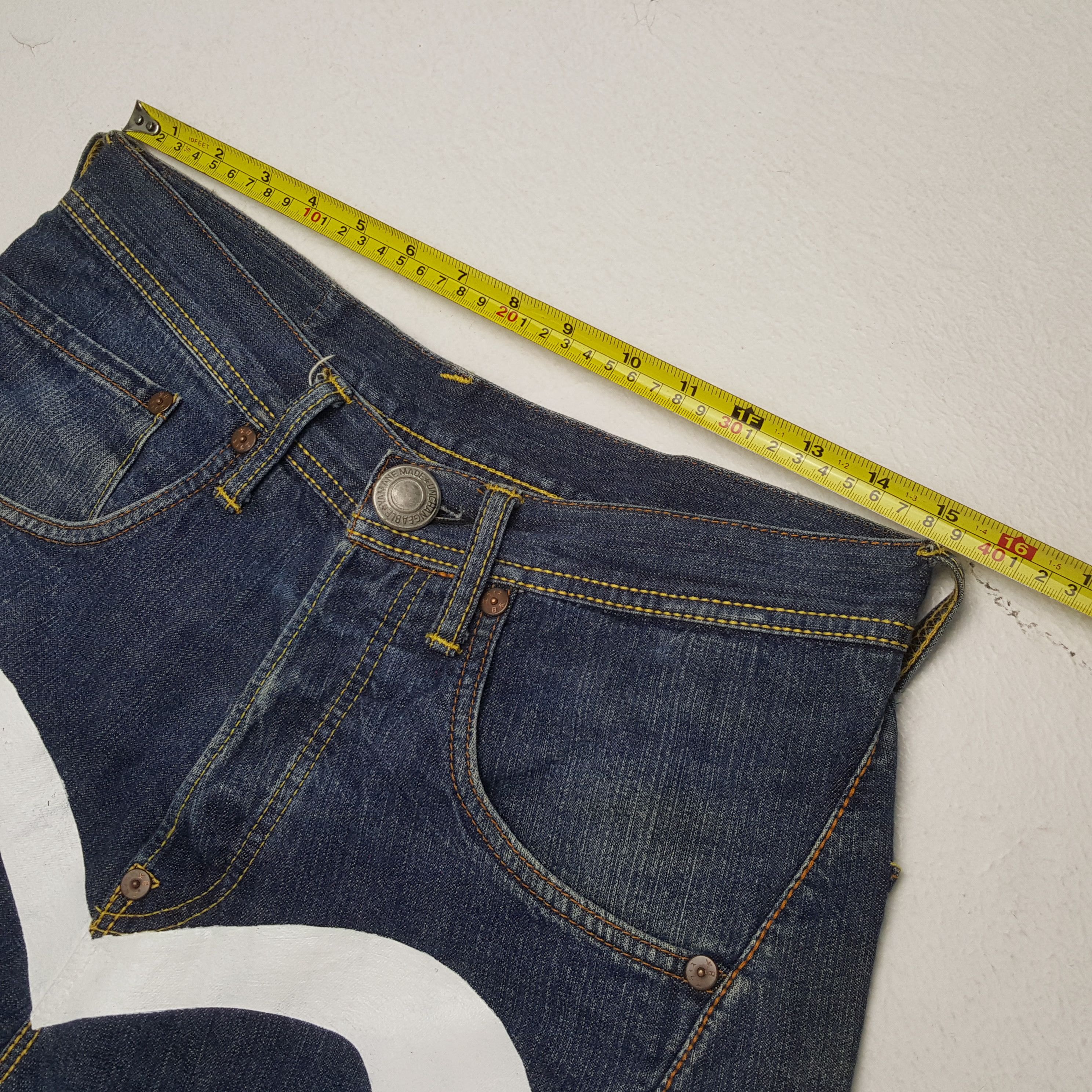 Japanese Brand × Vintage EVISU Japanese Brand Streetwear Custom Daicock Jeans Size US 30 / EU 46 - 7 Thumbnail