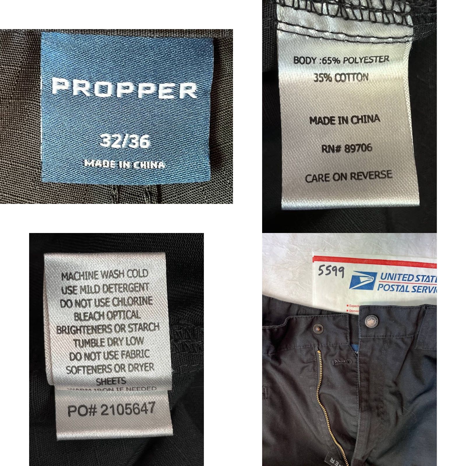 Propper Propper Cargo Pants 32/36 Black Ripstop Straight Utility Tactical Men 32 Black Cargo See All Pics Size US 32 / EU 48 - 8 Thumbnail