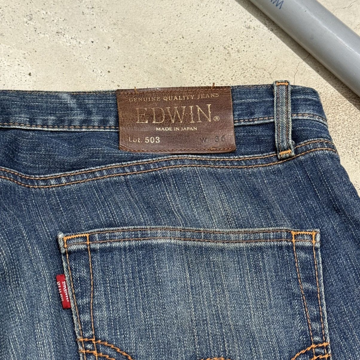 Edwin Vintage Y2K Edwin 503 Distressed Muddy Denim Pants Size US 36 / EU 52 - 14 Thumbnail